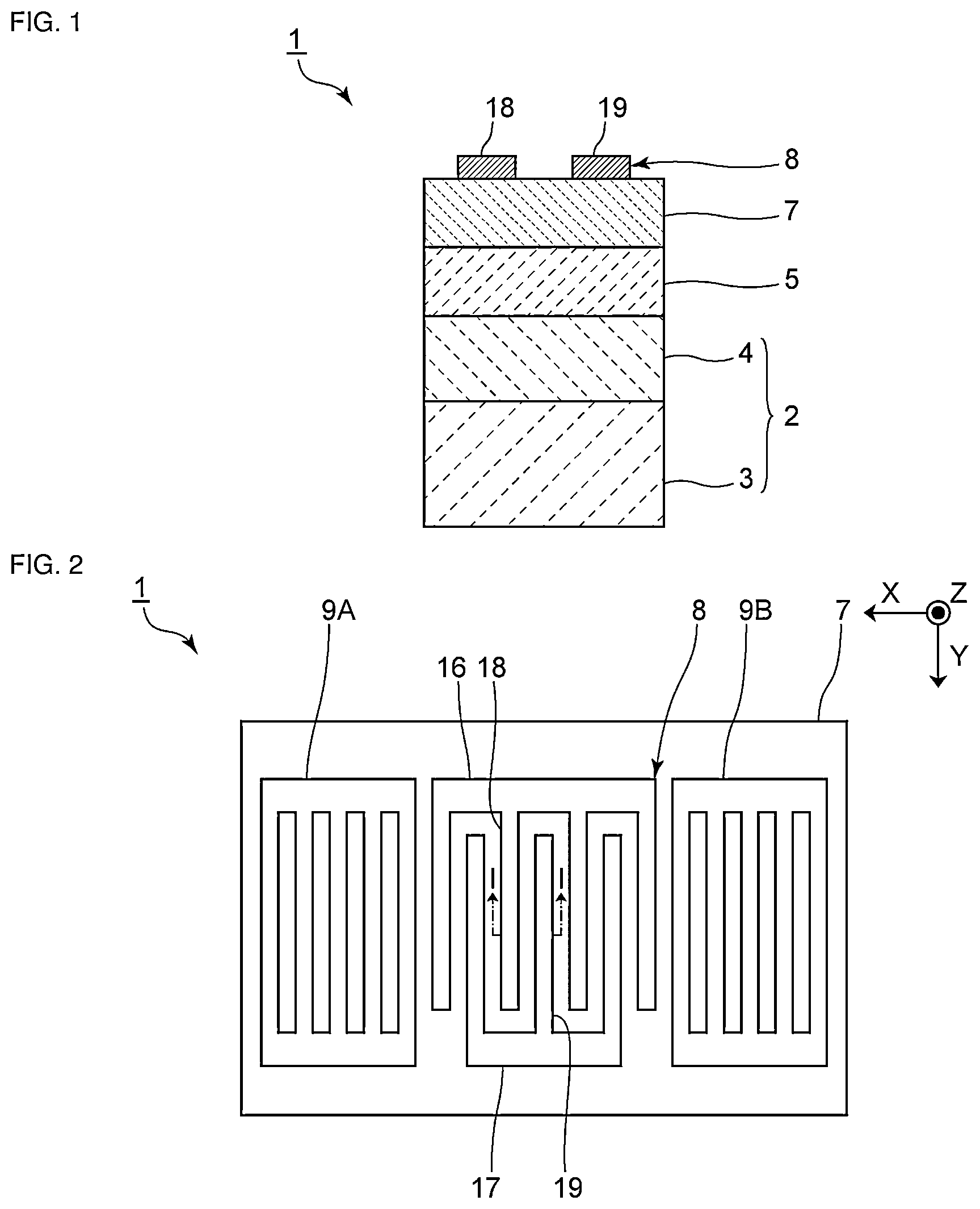 Patent US12445108 — Acoustic wave device — Figure 1