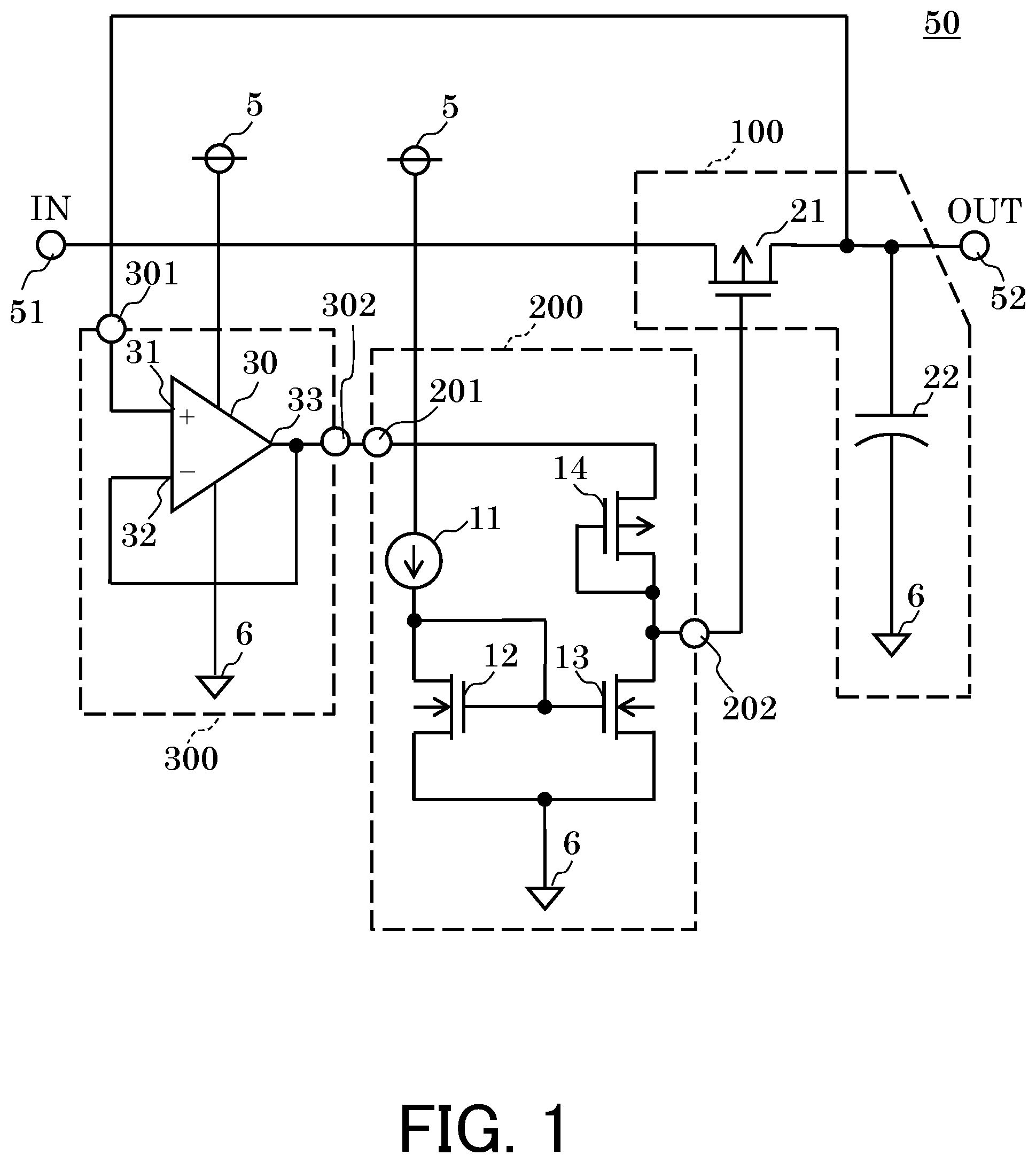 Patent US12445113 — Low pass filter and semiconductor device — Figure 1