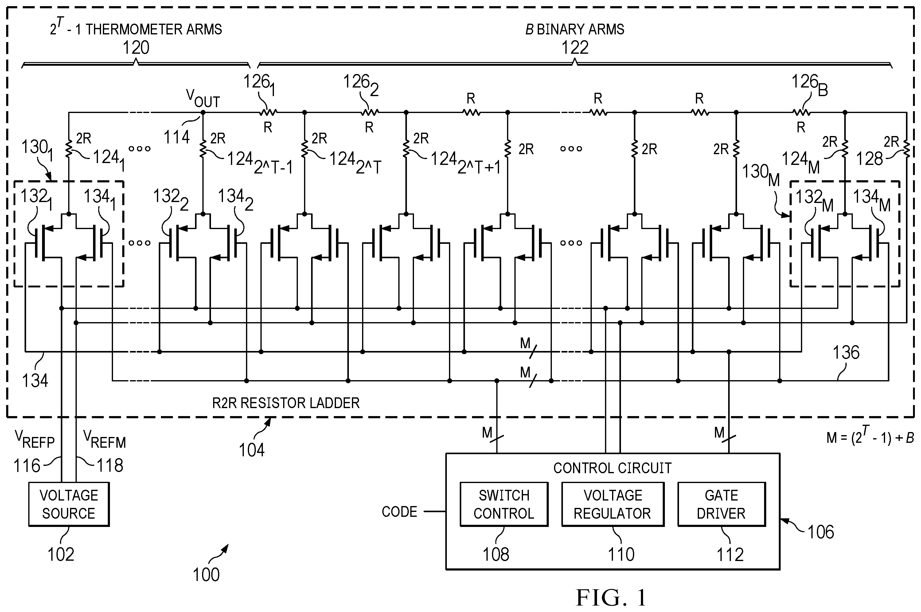 Patent US12445145 — Voltage regulator for switch control — Figure 1