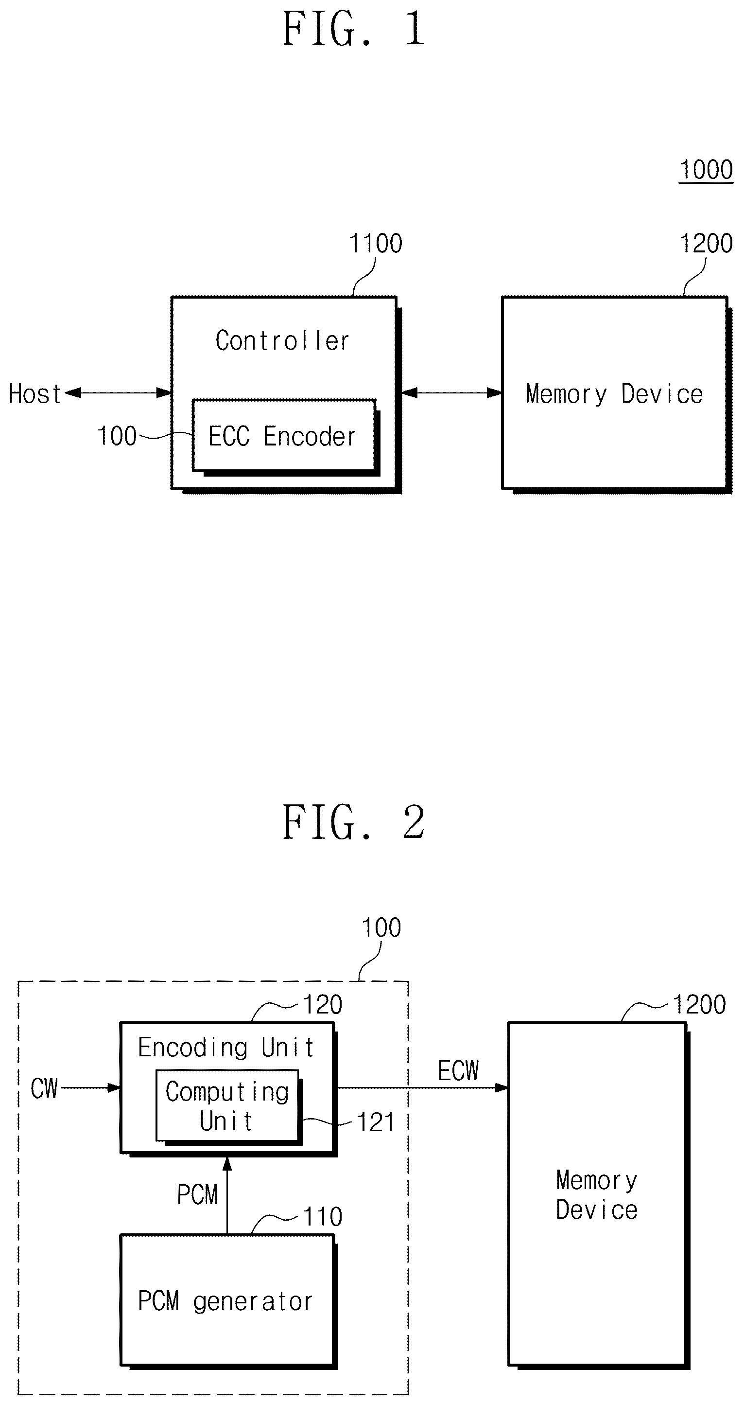 Patent US12445151 — Error correcting code encoding circuit and semiconductor device including the same — Figure 1