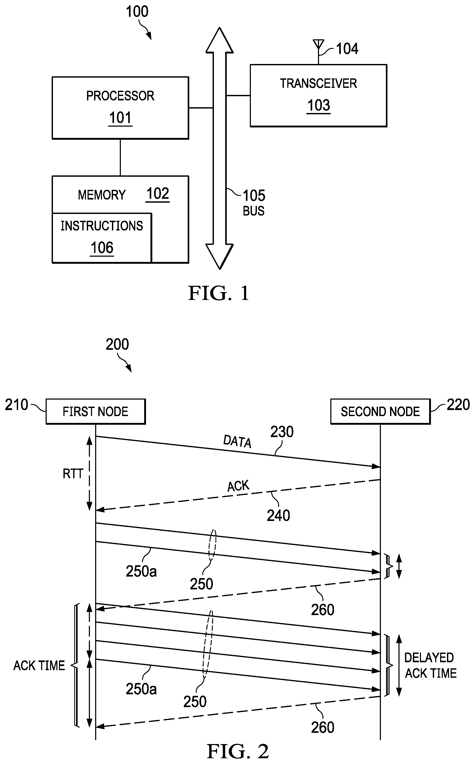 Patent US12445254 — TCP power optimization protocol for connected and low throughput devices — Figure 1