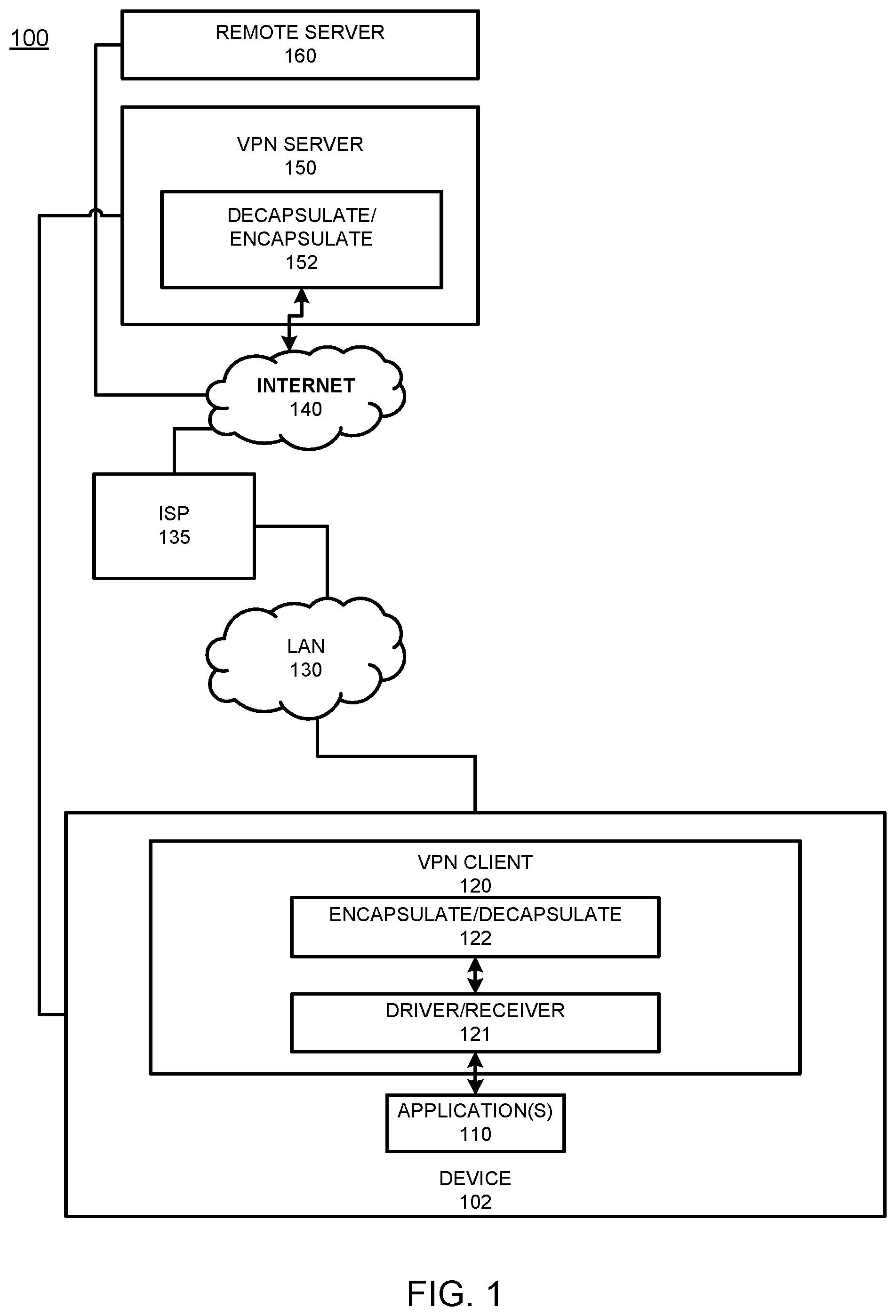 Patent US12445540 — Providing multiple TCP connections between a client and server — Figure 1
