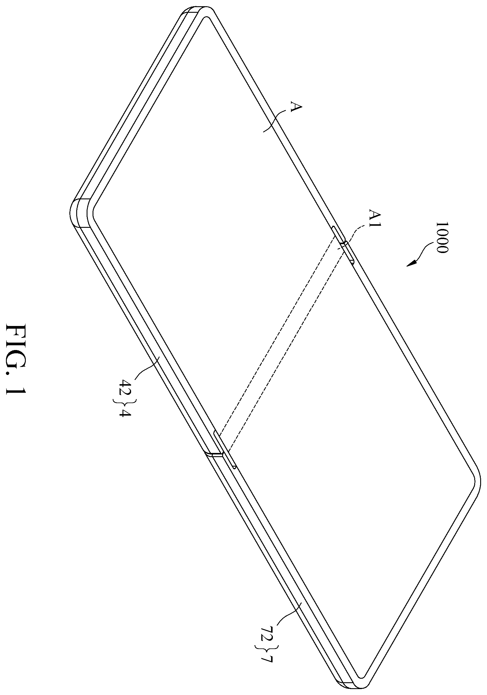 Patent US12445544 — Foldable electronic device — Figure 1