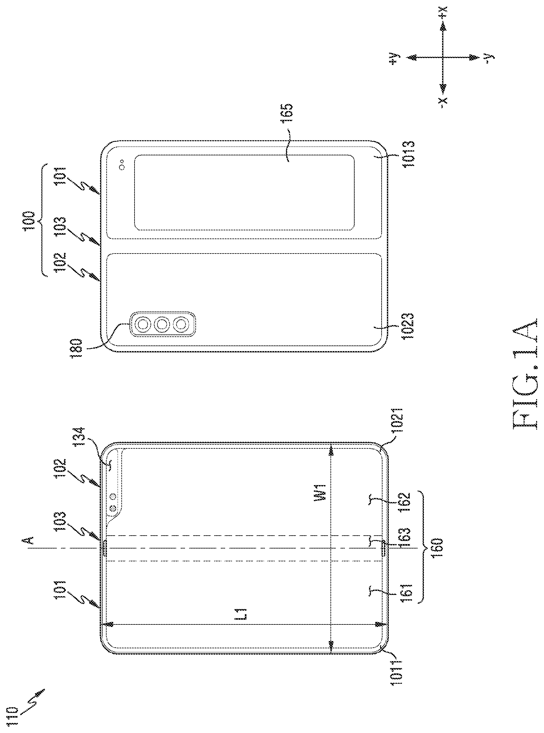 Patent US12445549 — Antenna structure for improving radiation performance and electronic device including same — Figure 1