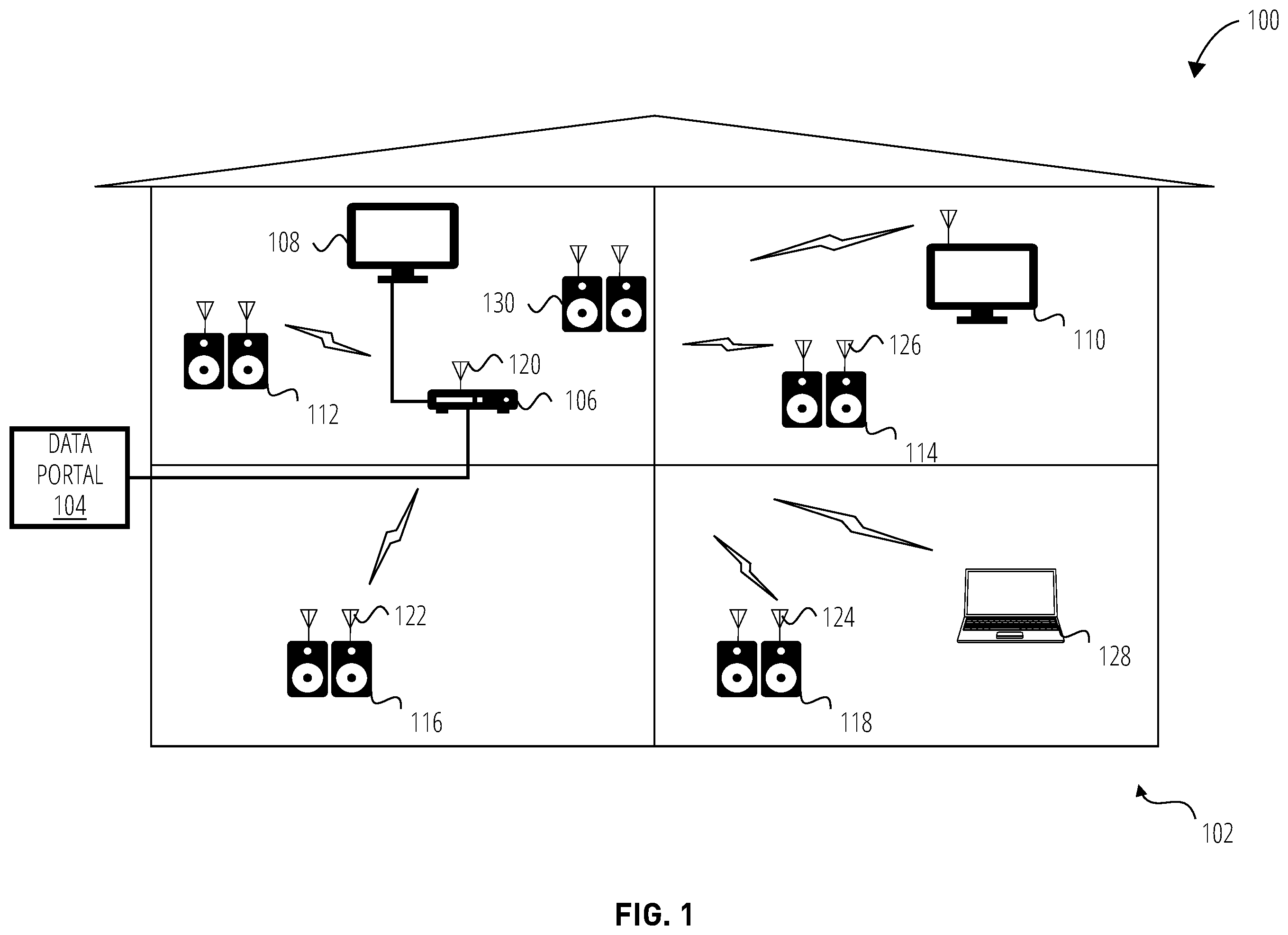 Patent US12445776 — Systems and methods for audio device interoperability — Figure 1