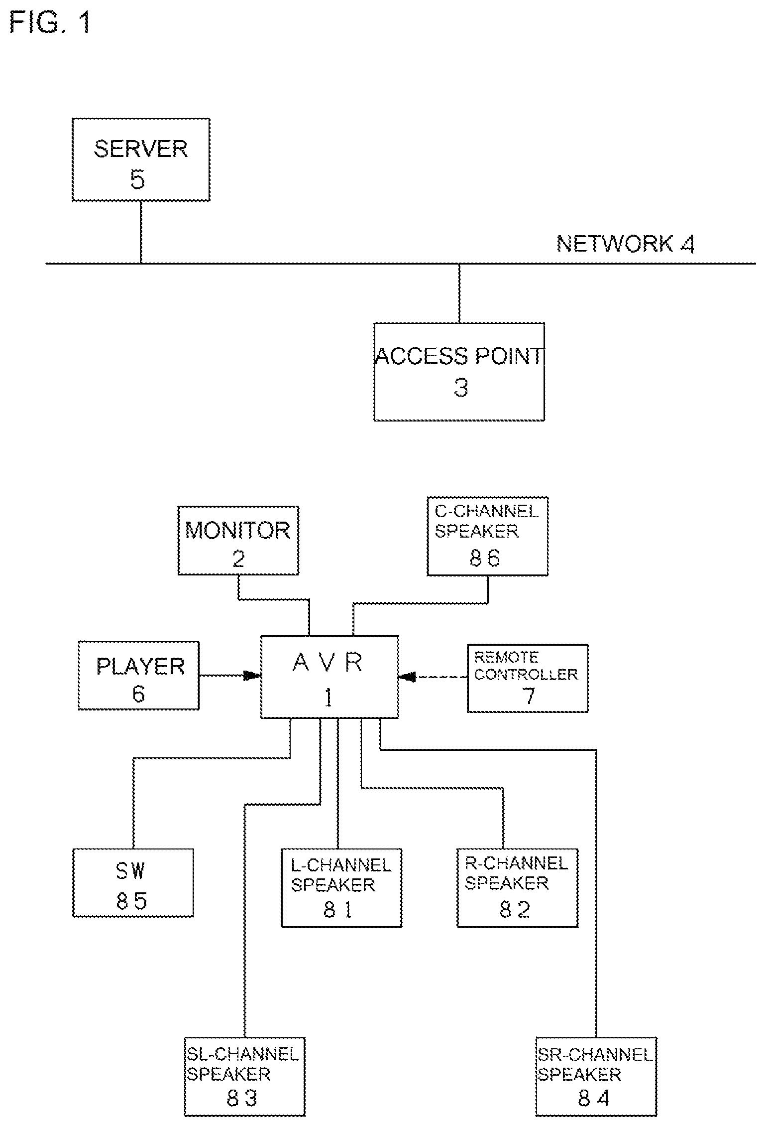 Patent US12445778 — AV amplifier — Figure 1