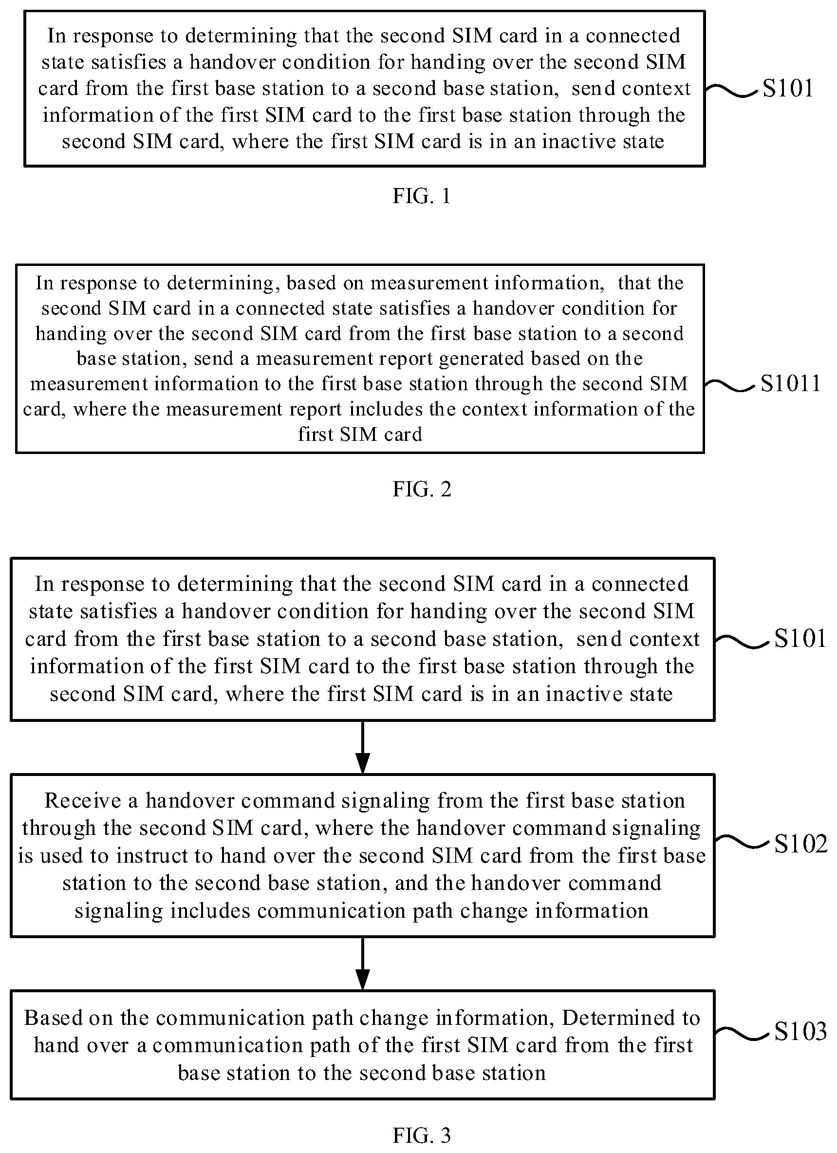 Patent US12445921 — Information sending method, base station switching method, information reception method and apparatus — Figure 1