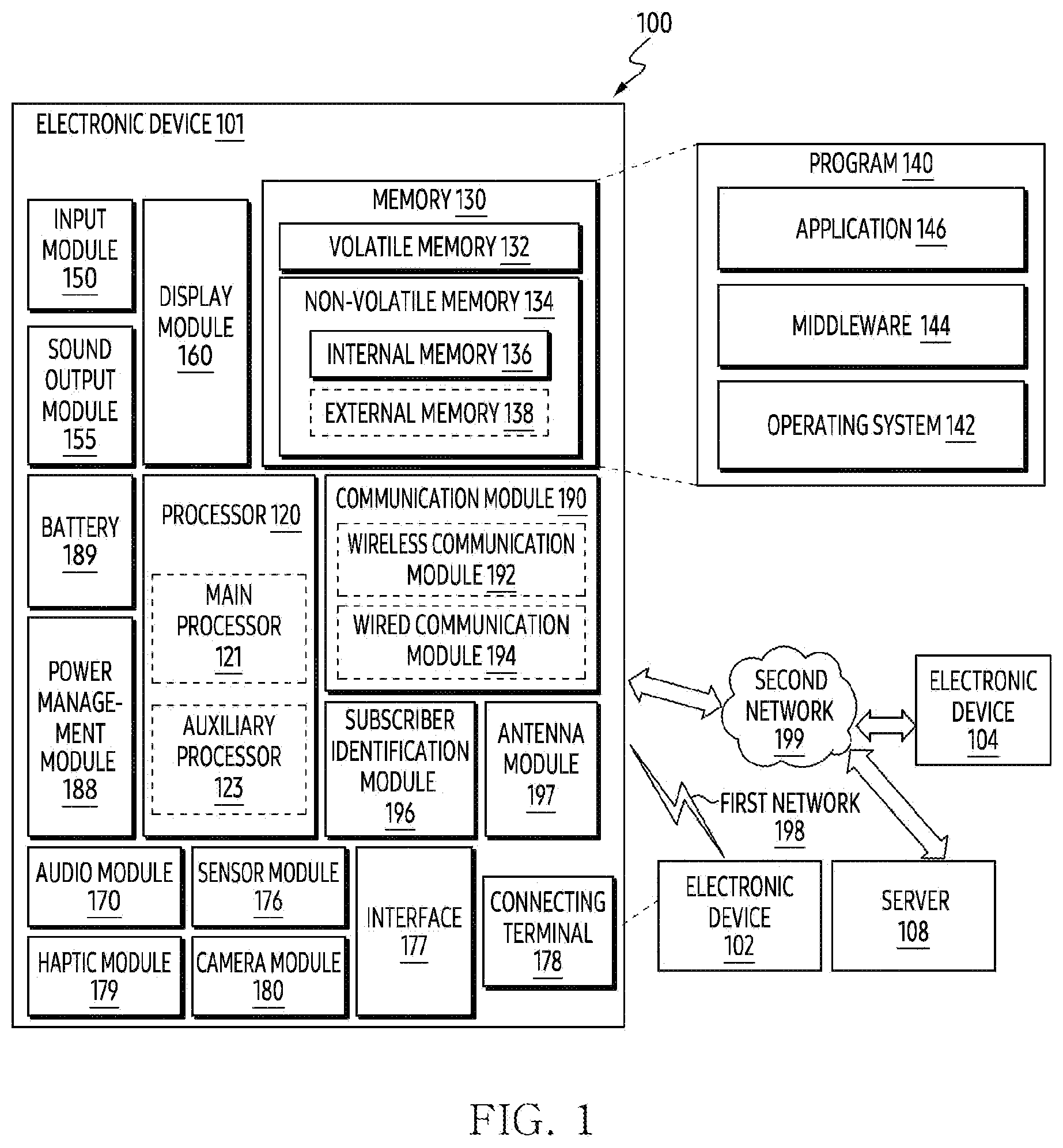 Patent US12445973 — Electronic device for adjusting parameter for driving of grip sensor and method thereof — Figure 1