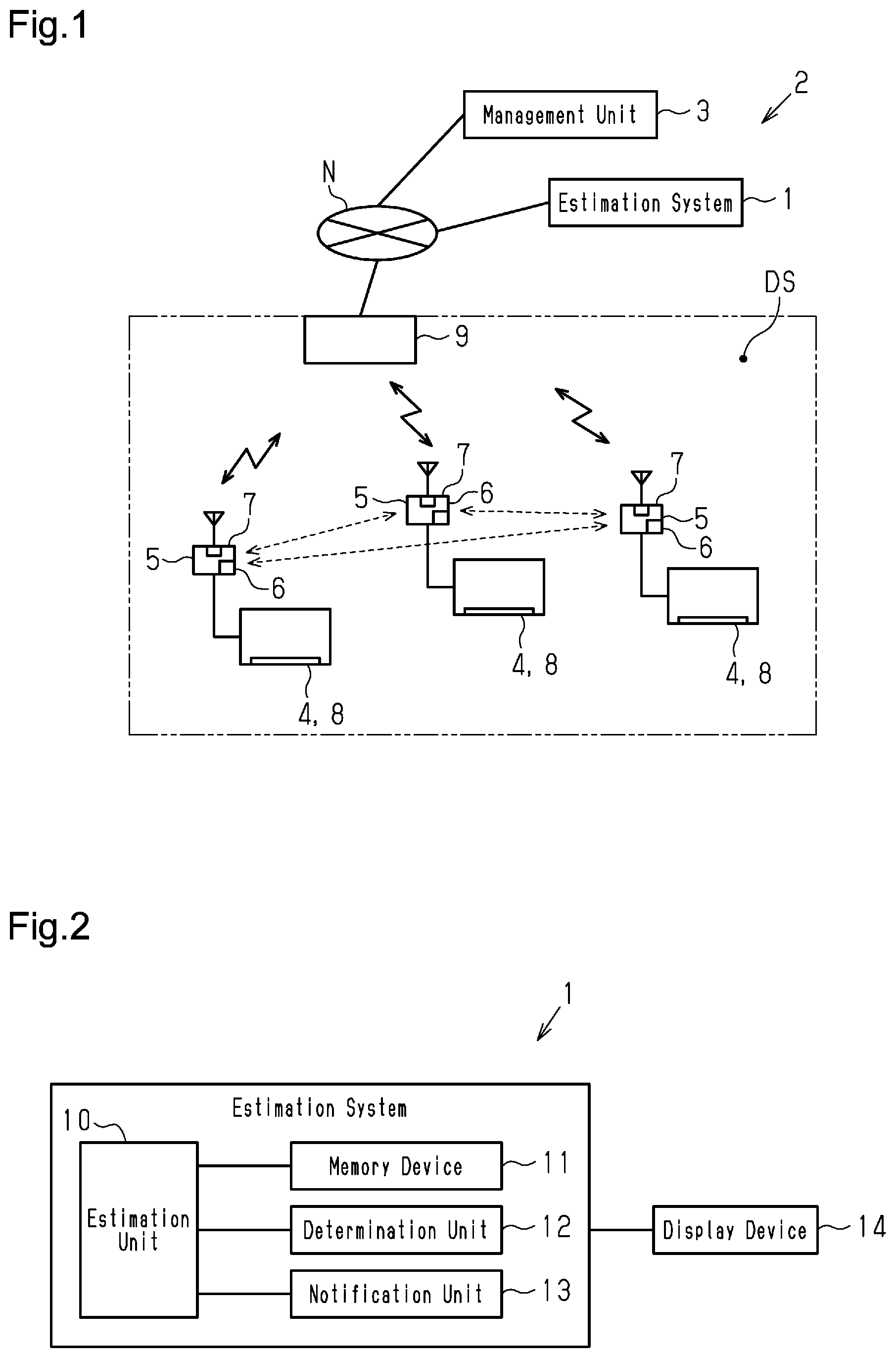 Patent US12445994 Figure 1 – Estimation system and estimation method