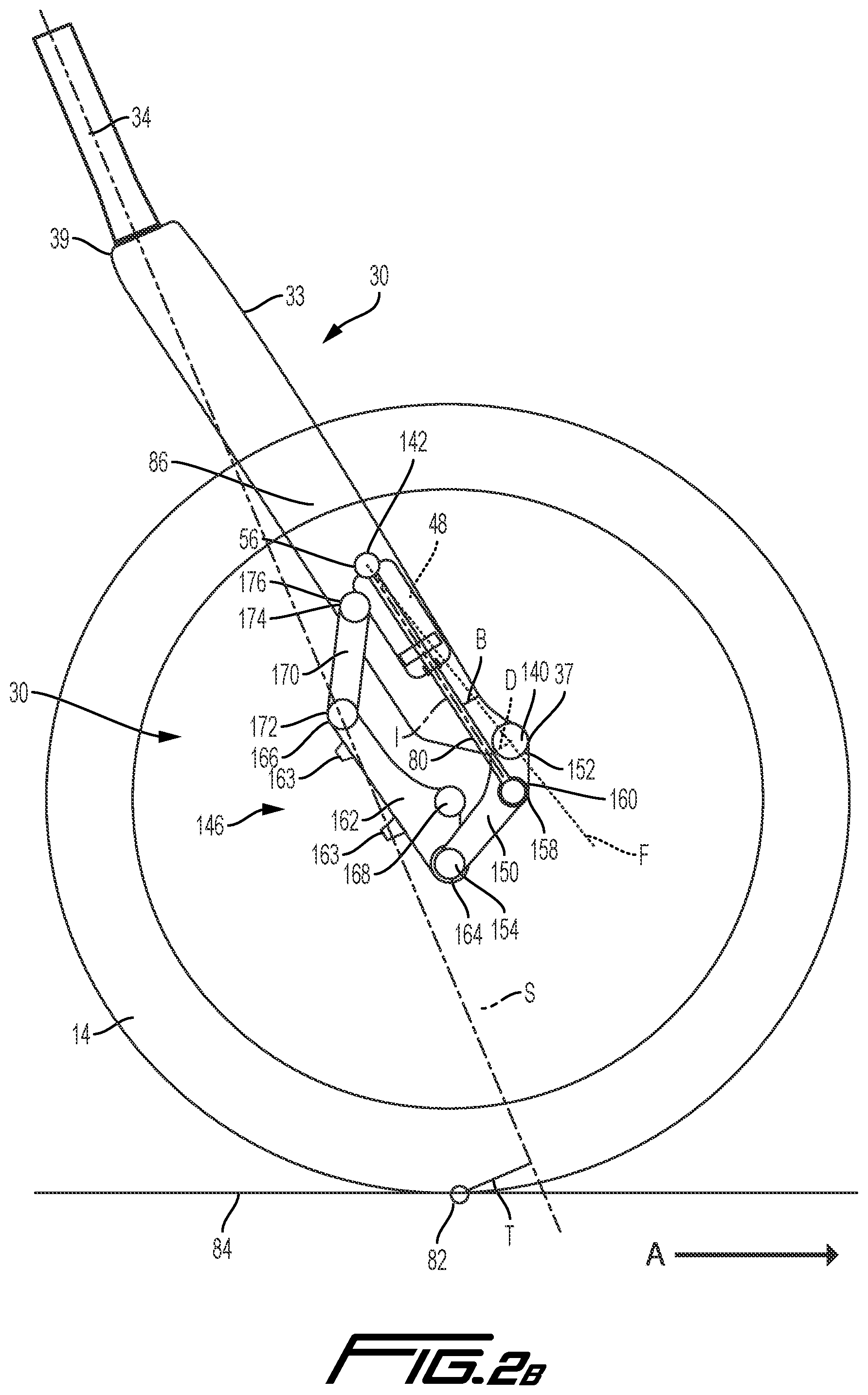 Patent US12448078 Figure 4 – Dual sided suspension assembly for a cycle wheel