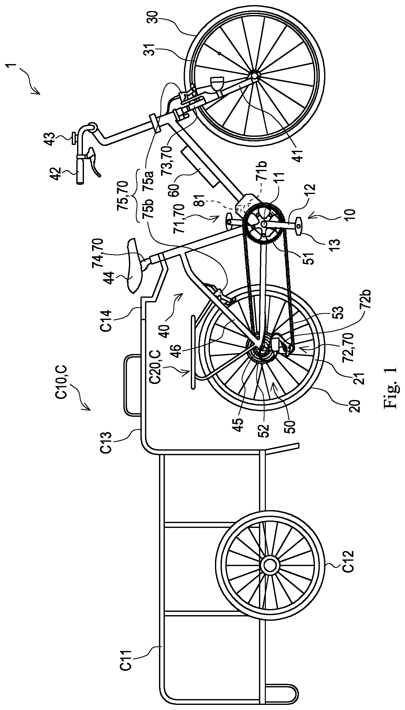 Patent US12448083 — Control device and control system for human-powered vehicle — Figure 1