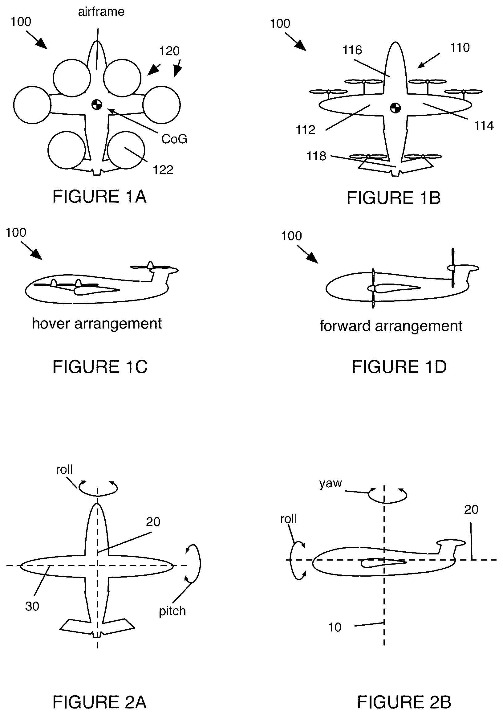 Patent US12448123 — Electric tiltrotor aircraft — Figure 1