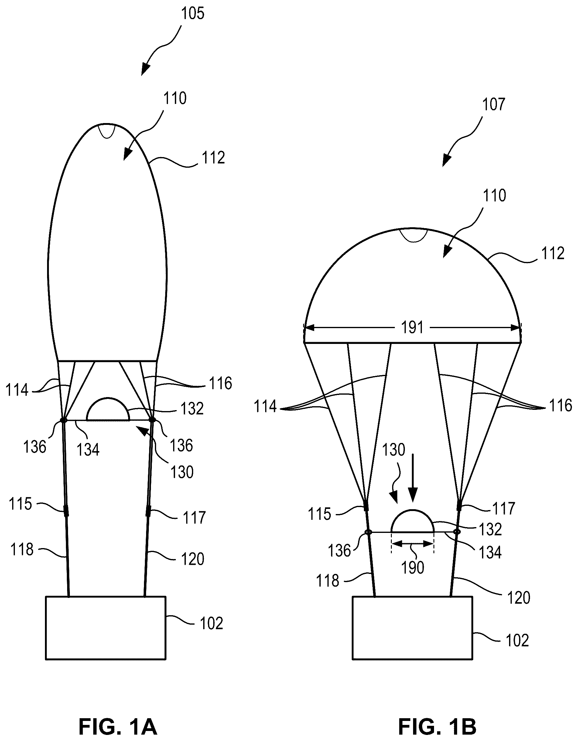 Patent US12448131 — Parachute slider reefing systems and methods — Figure 1