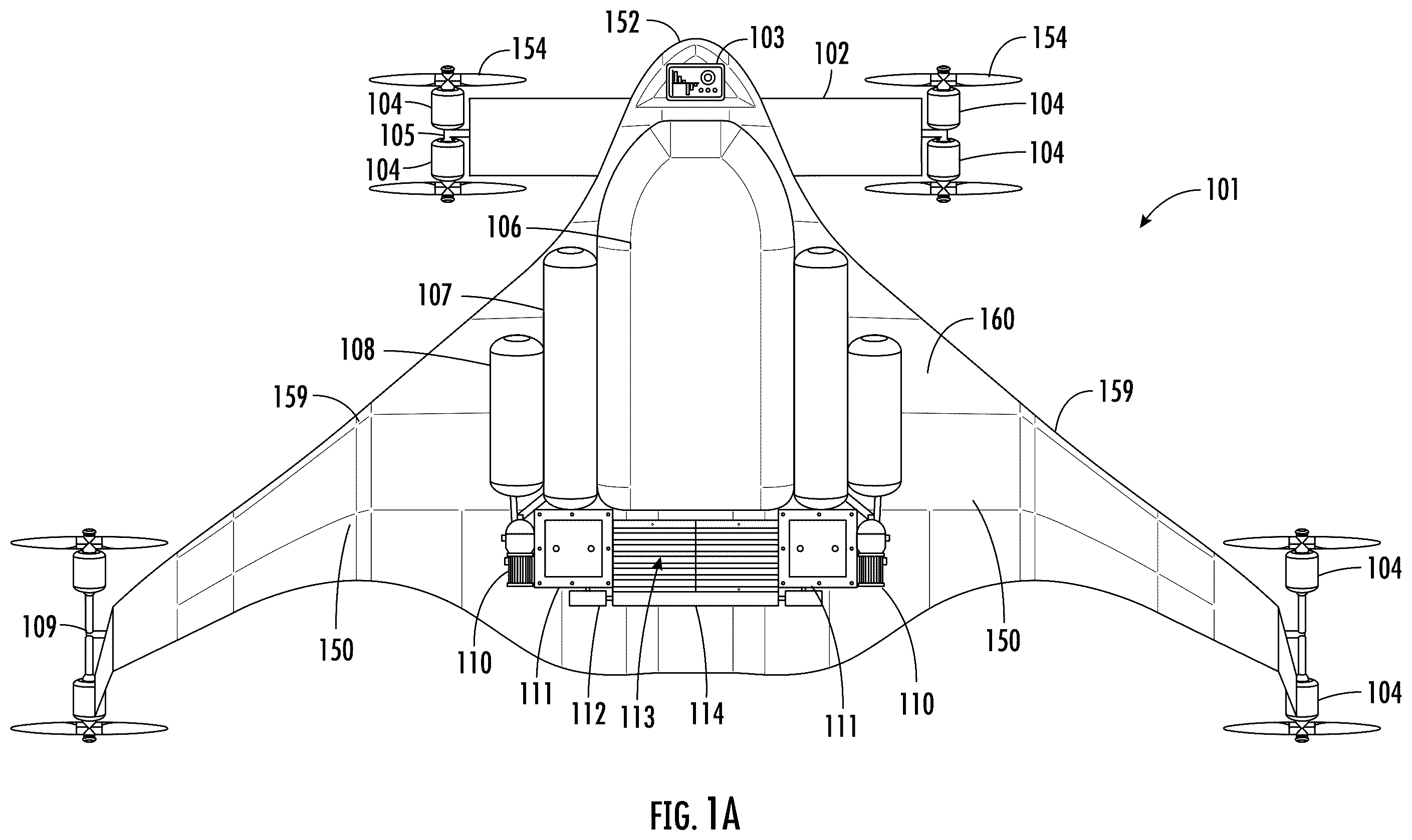 Patent US12448135 — Hydrogen-solar integrated energy system and method for aircraft — Figure 1