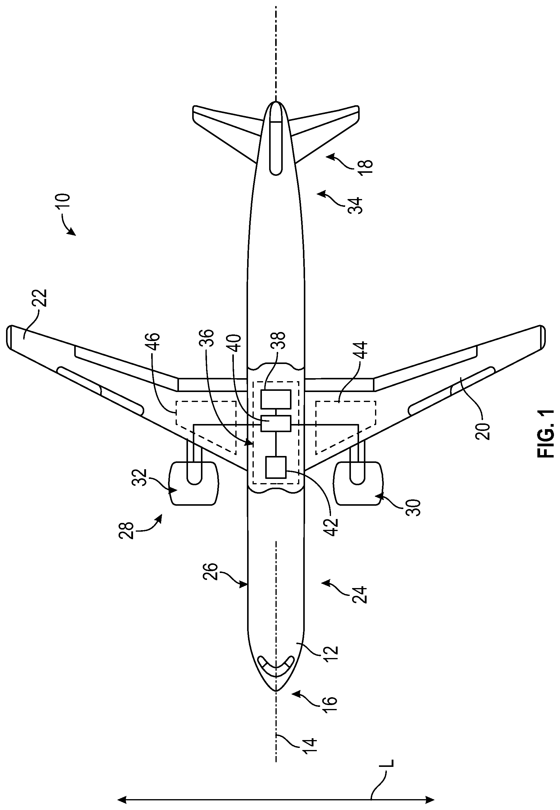 Patent US12448145 — Aircraft fuel system — Figure 1