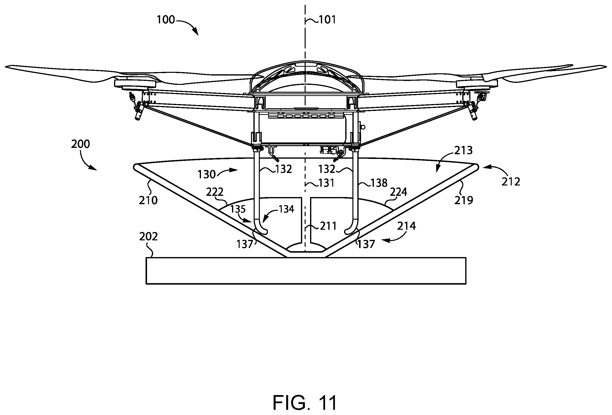 Patent US12448156 Figure 10 – Flying vehicle systems and methods