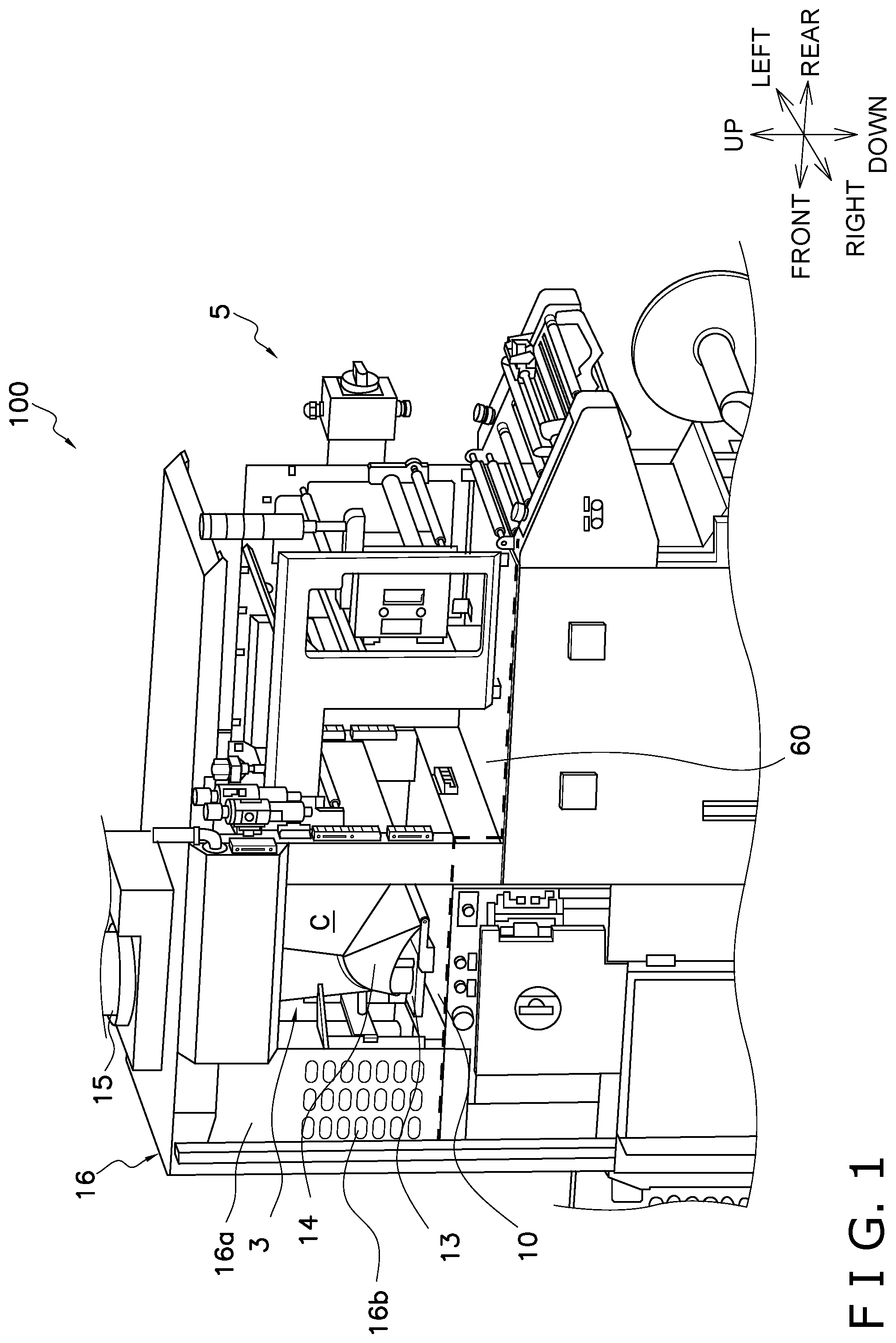 Patent US12448161 — Bagmaking and packaging apparatus — Figure 1