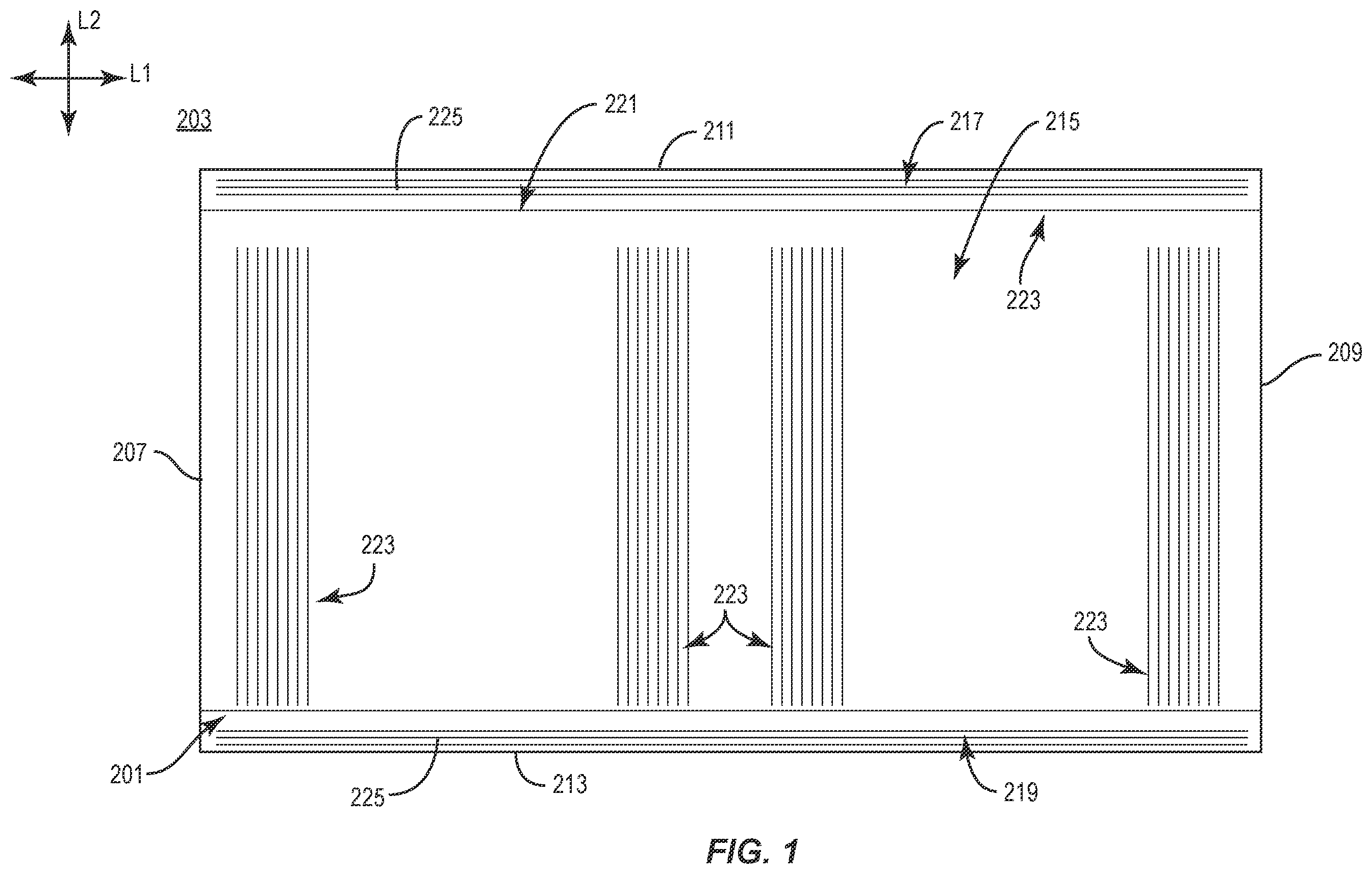 Patent US12448168 Figure 1 – Container with reinforcement features, related systems and methods