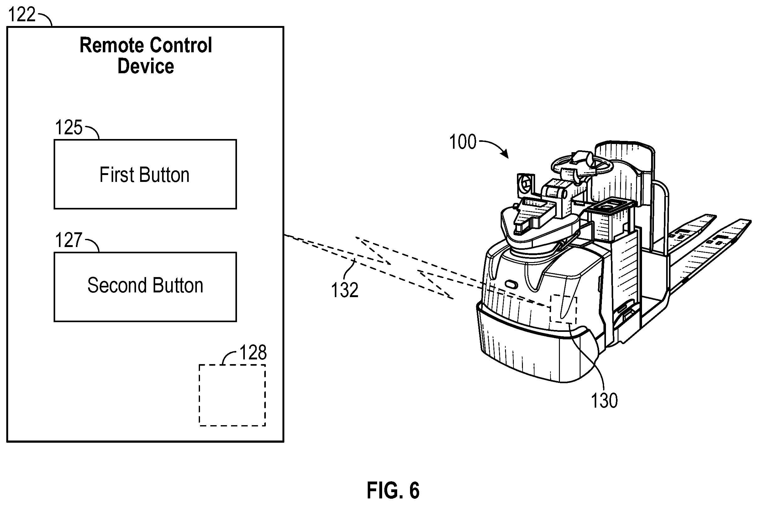 Patent US12448265 Figure 5 – Systems and methods for control of a remotely controllable material handling vehicle