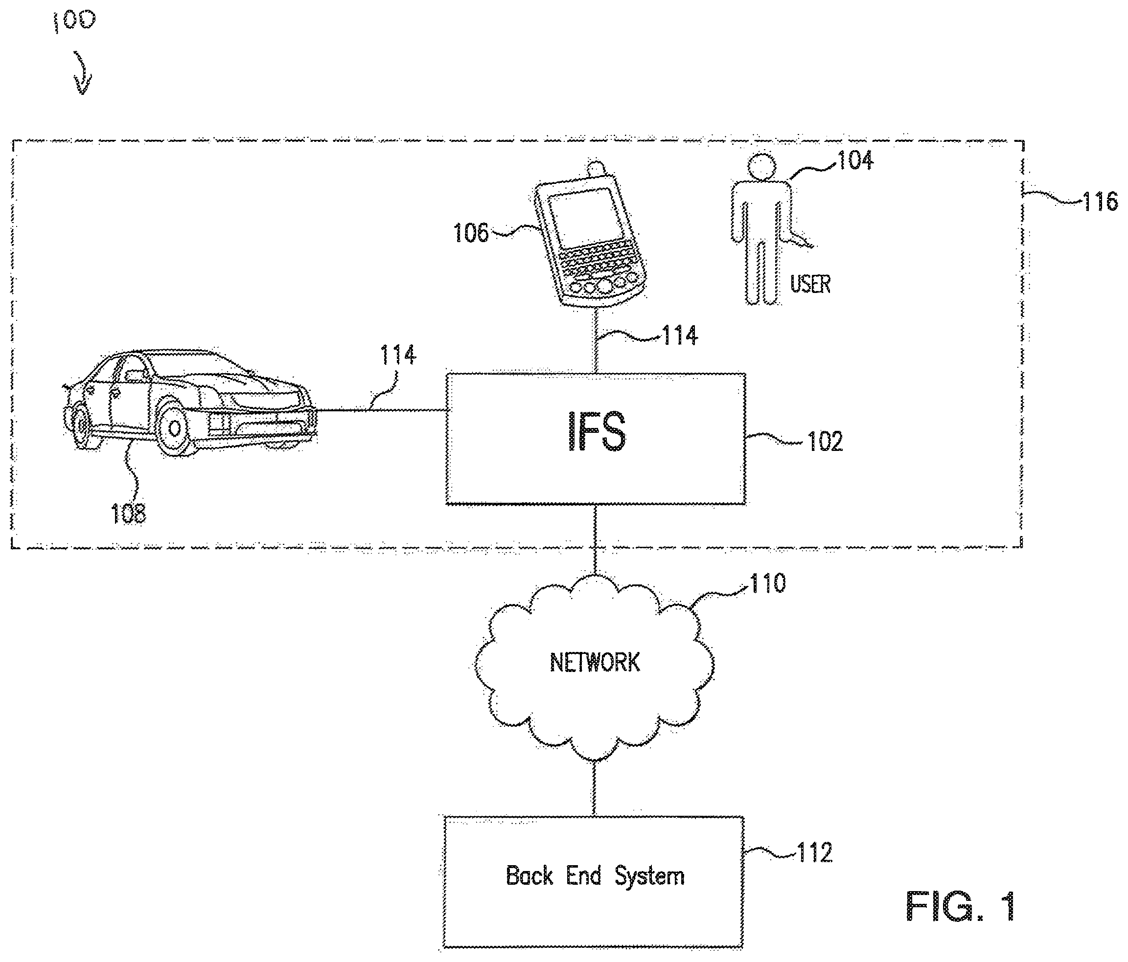Patent US12448272 Figure 1 – System and method for managing a fuel dispensing account