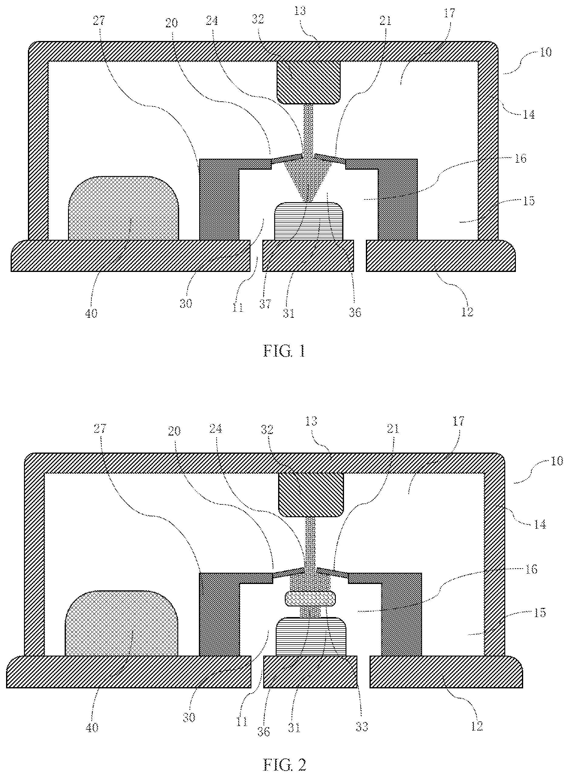 Patent US12448278 — MEMS optical microphone — Figure 1