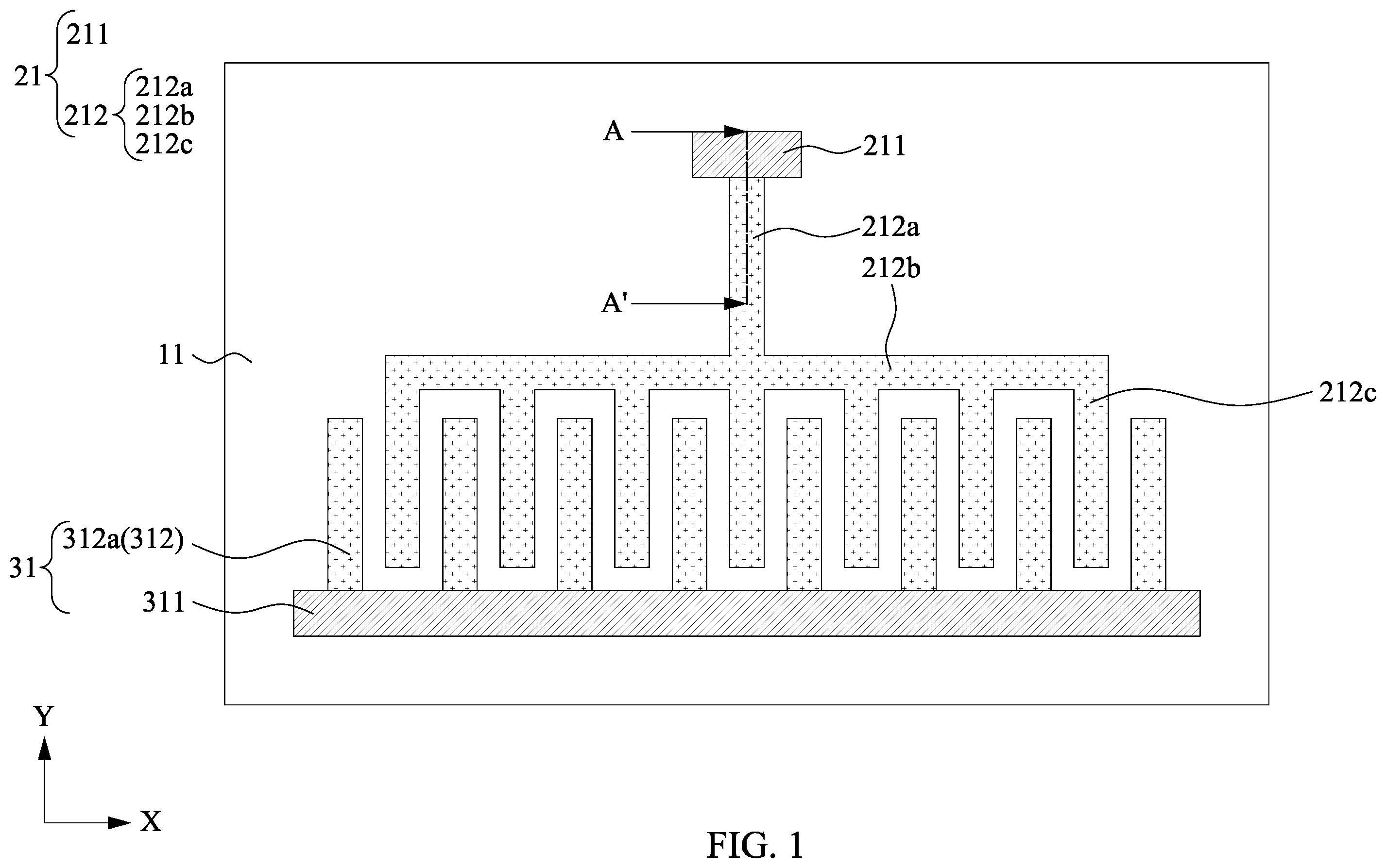 Patent US12448279 — Semiconductor structure and method of manufacturing the same — Figure 1
