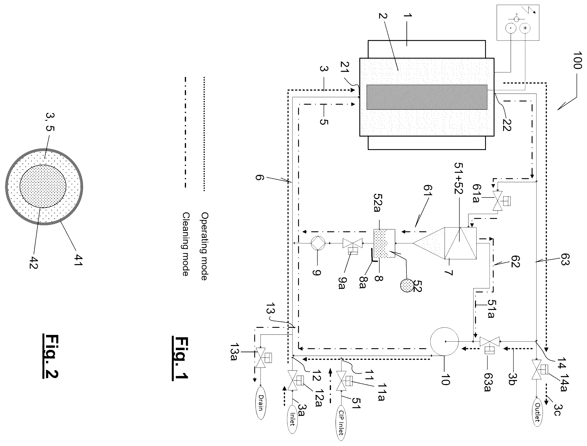 Patent US12448305 — Electrochemical reactor system with means for the maintenance and cleaning thereof — Figure 1