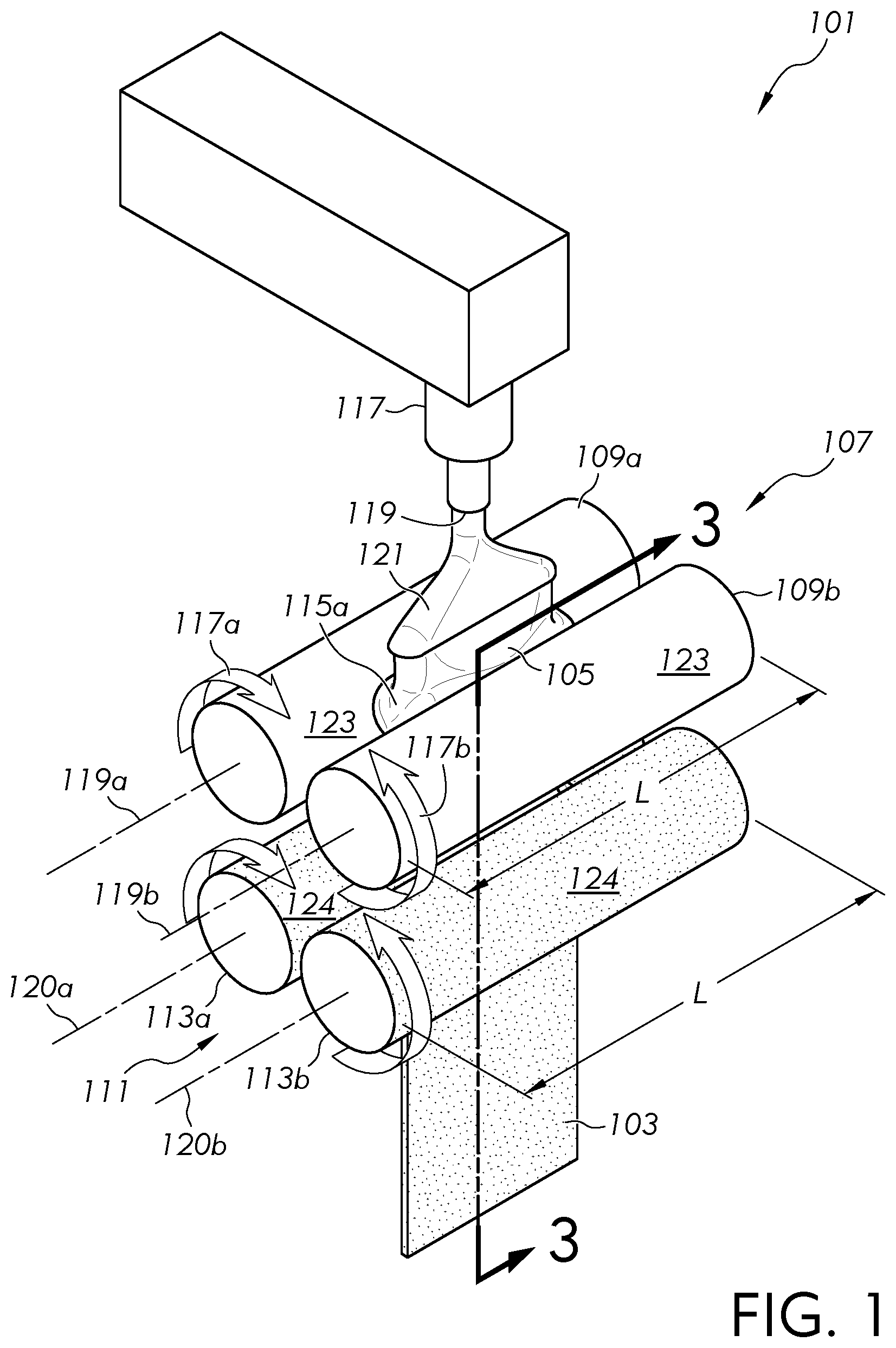 Patent US12448314 Figure 1 – Methods of manufacturing glass ribbon