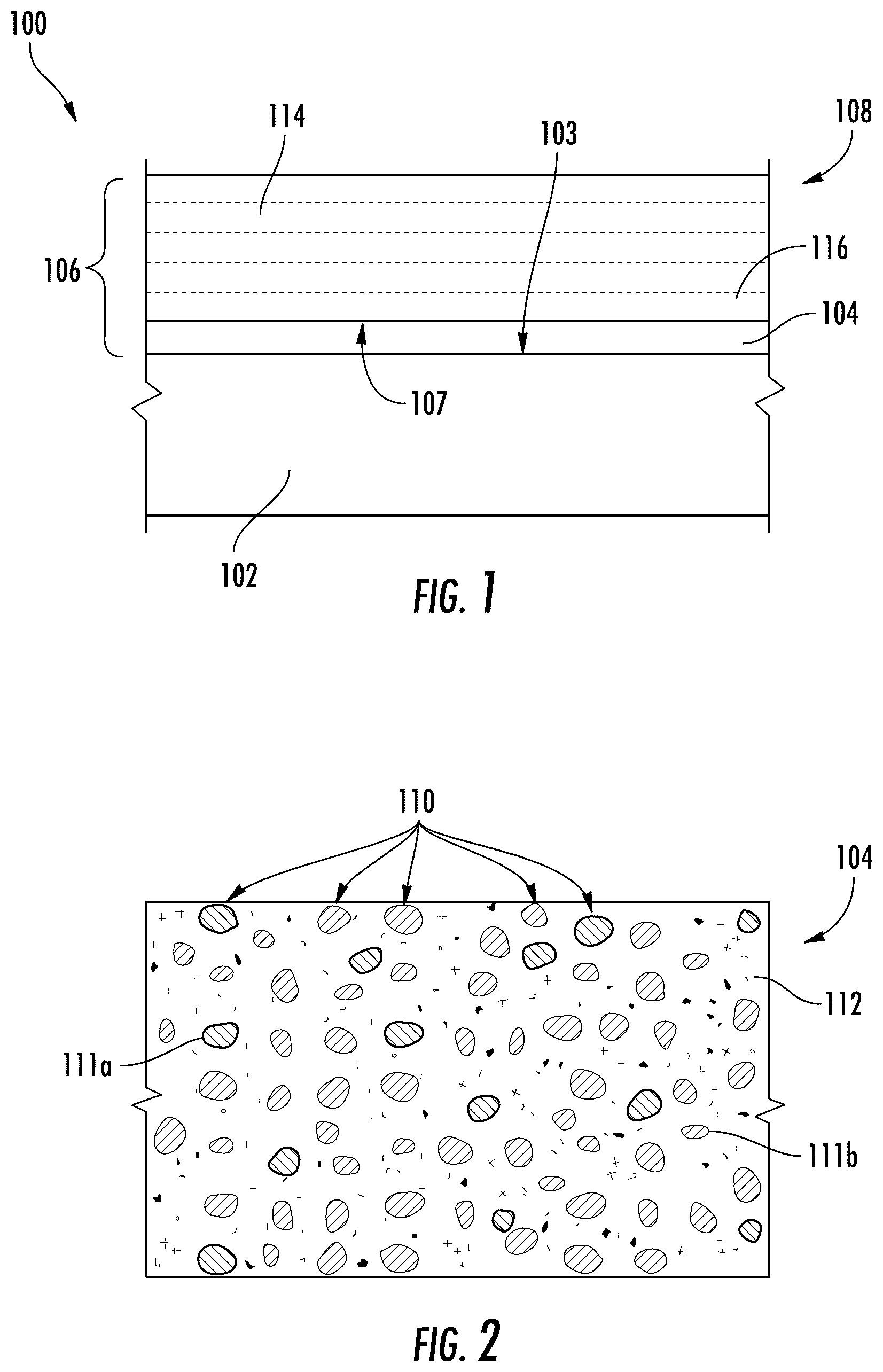 Patent US12448336 — Bond coat including metal oxides and oxygen getters — Figure 1