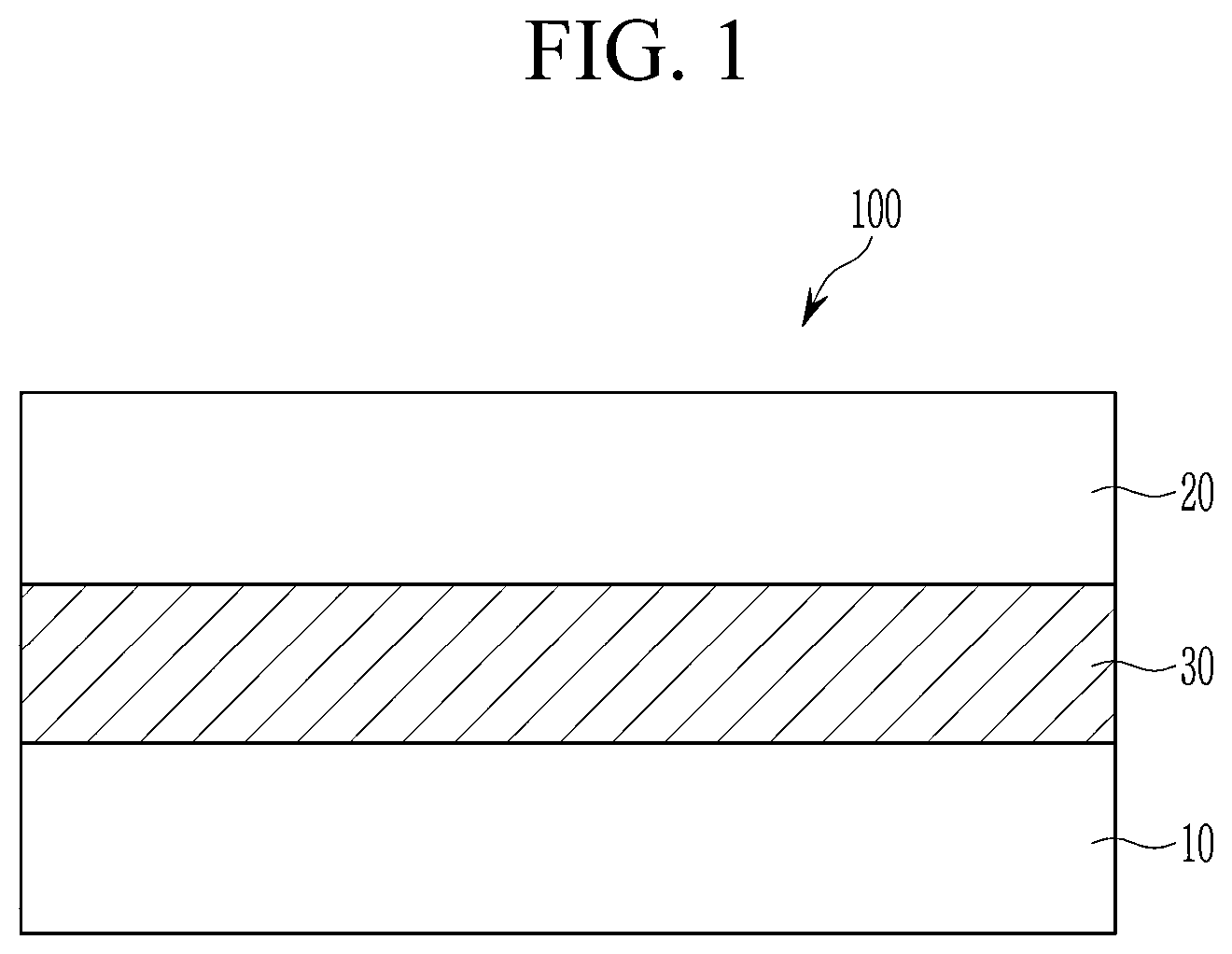 Patent US12448397 — Composition for photoelectric device, and photoelectric device, image sensor and electronic device including the same — Figure 1