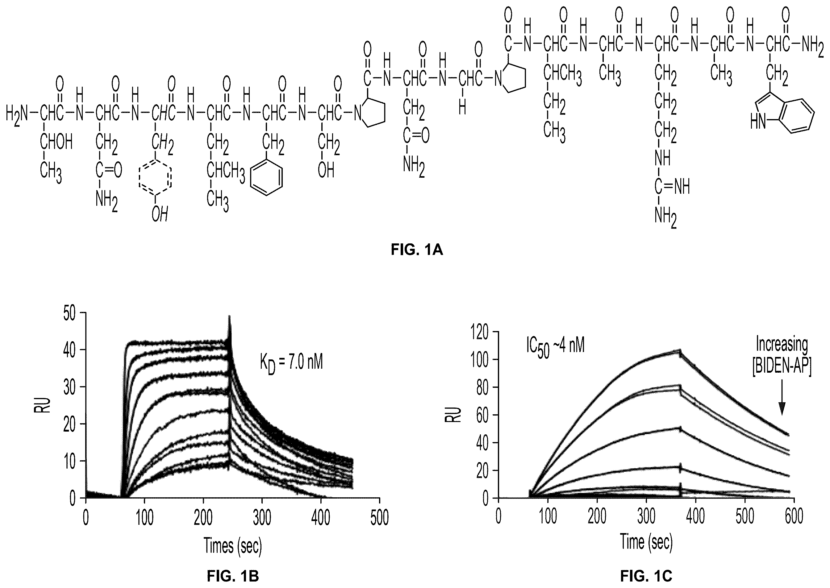 Patent US12448425 Figure 1 – Therapeutic peptides