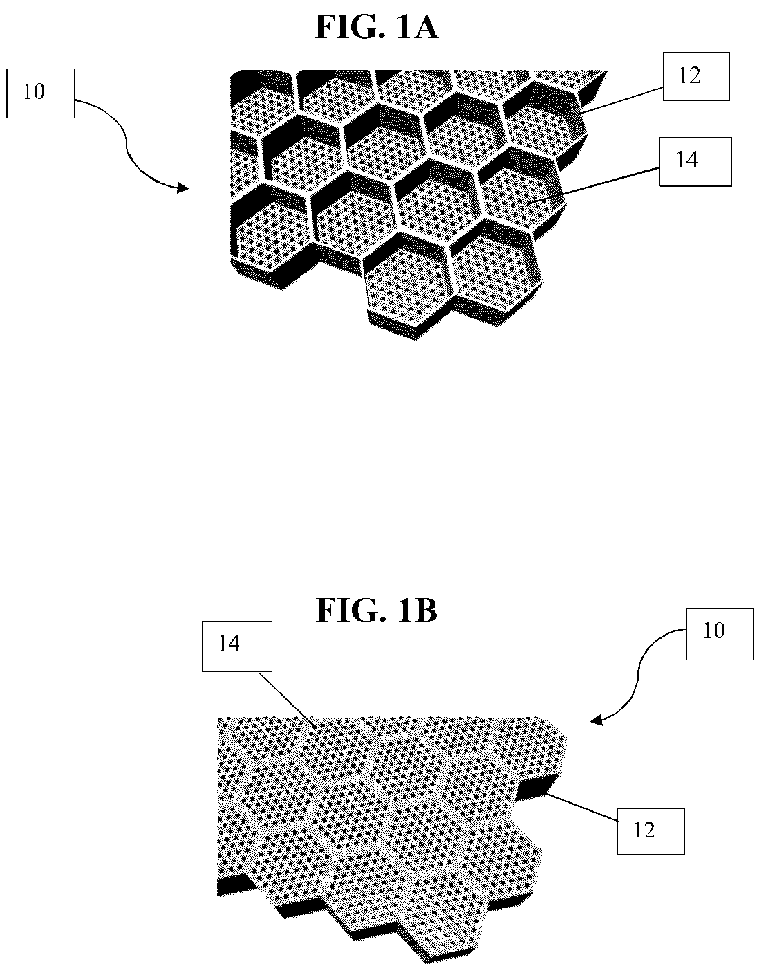 Patent US12448595 Figure 1 – Mechanically stable and high cell density honeycomb retinal scaffold design for transplantation therapy of photoreceptor cells and retinal pigment epithelium