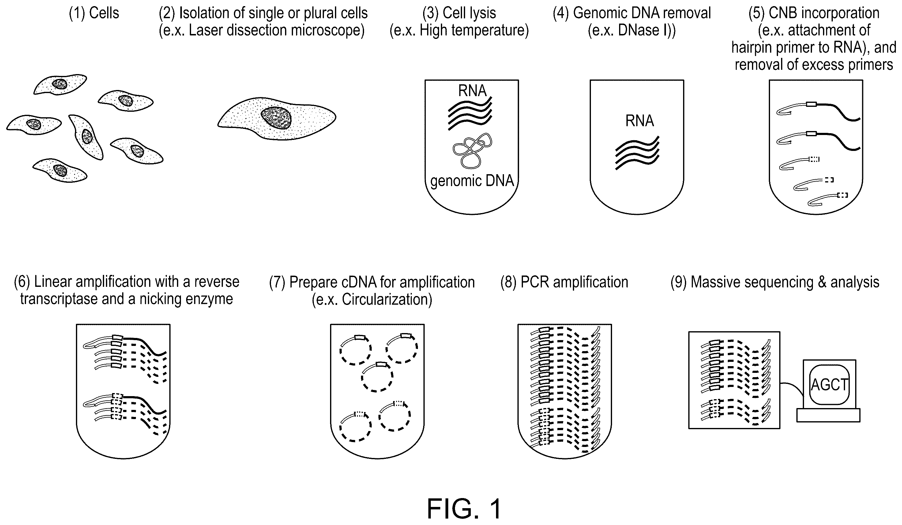 Patent US12448649 Figure 1 – Single cell nucleic acid detection and analysis