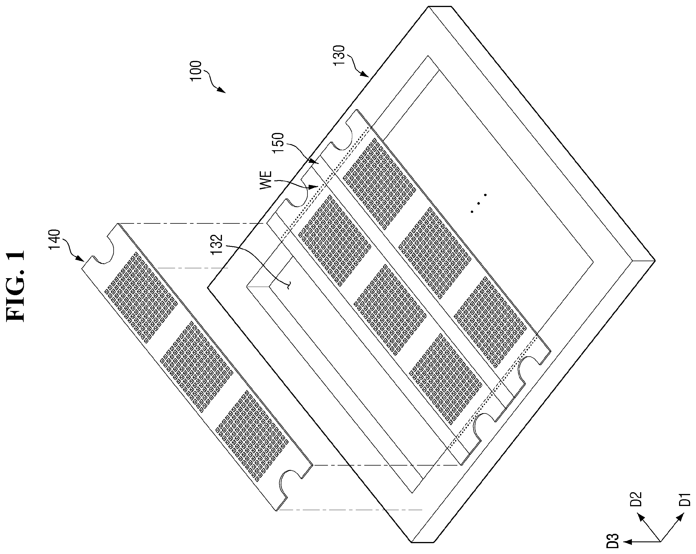 Patent US12448677 Figure 1 – Mask assembly and method for manufacturing of the same
