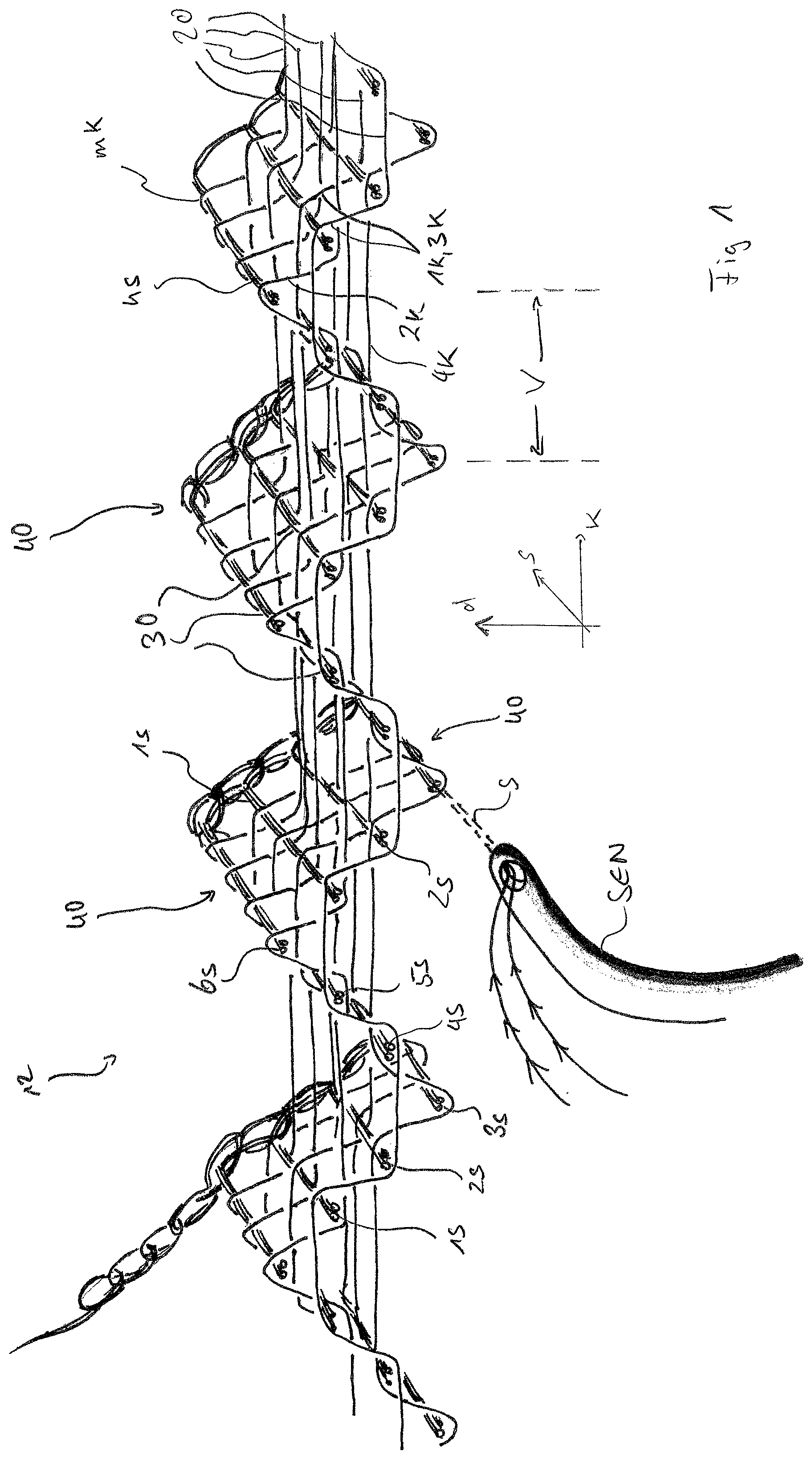 Patent US12448706 — Textile fabric — Figure 1