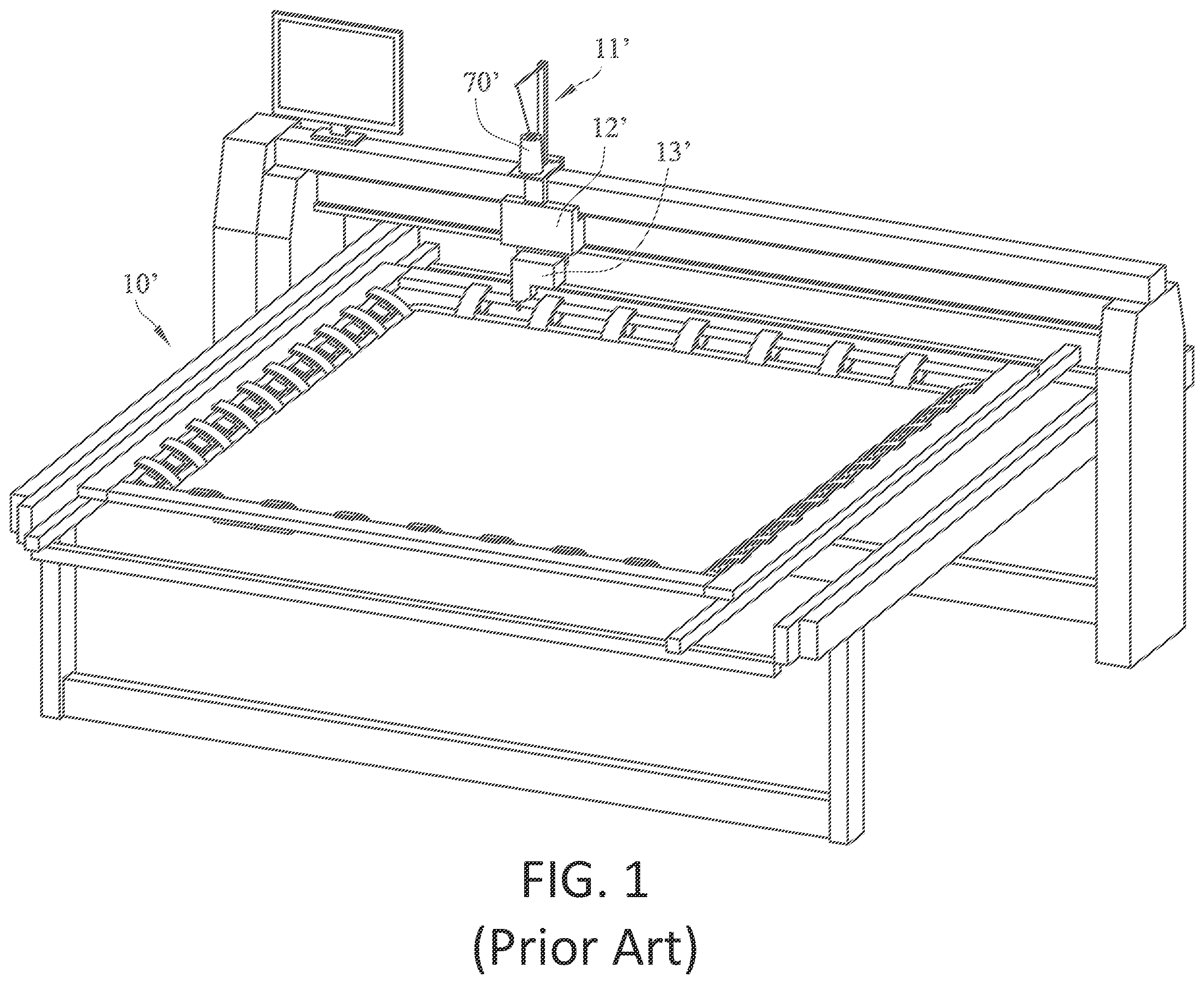 Patent US12448712 — Horizontal-axis sewing thread output structure — Figure 1