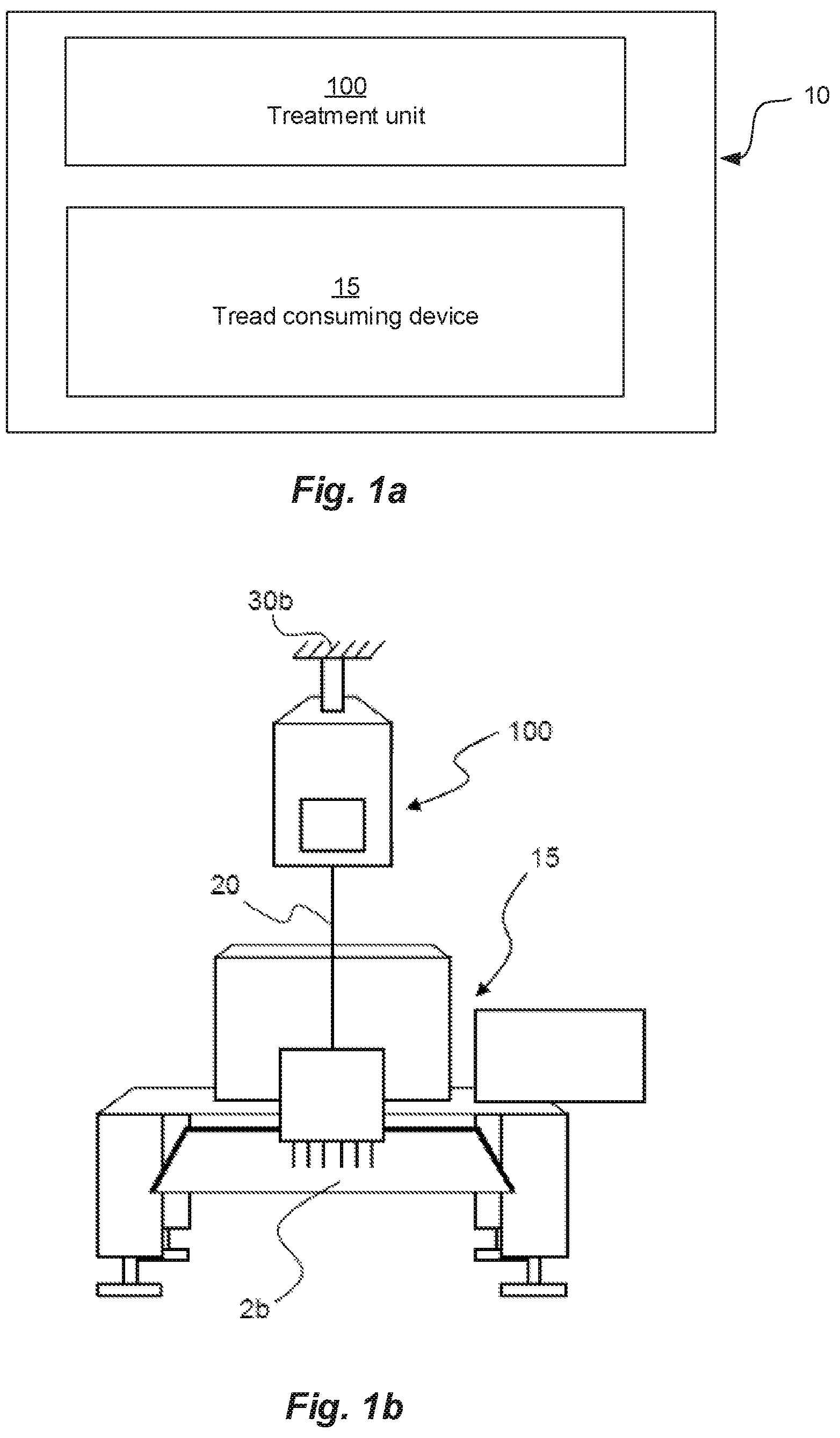 Patent US12448713 — Method for in-line treatment of a thread and a system therefore comprising a treatment unit and a thread speed sensor — Figure 1