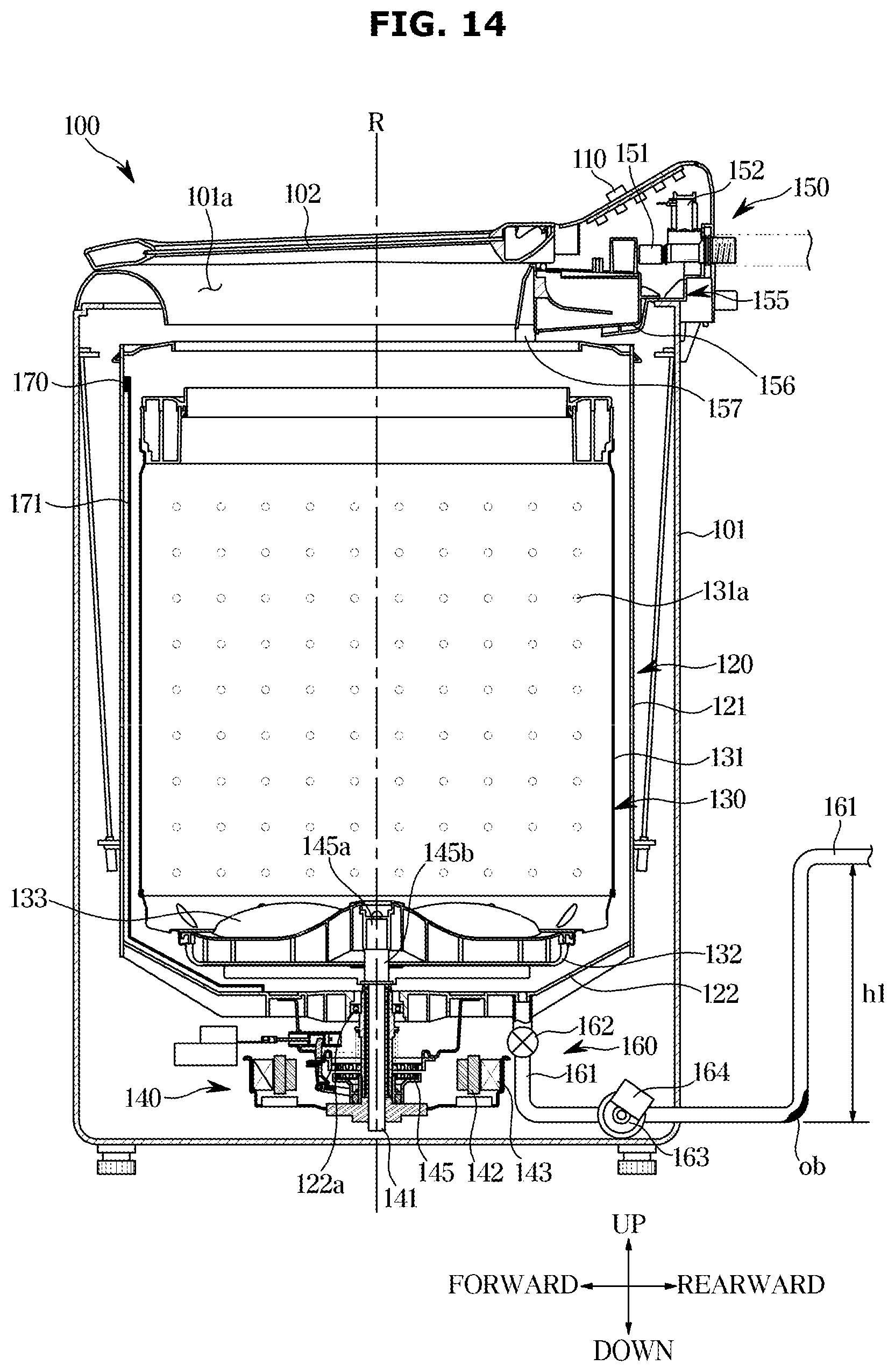 Patent US12448715 Figure 14 – Washing machine and controlling method for the same