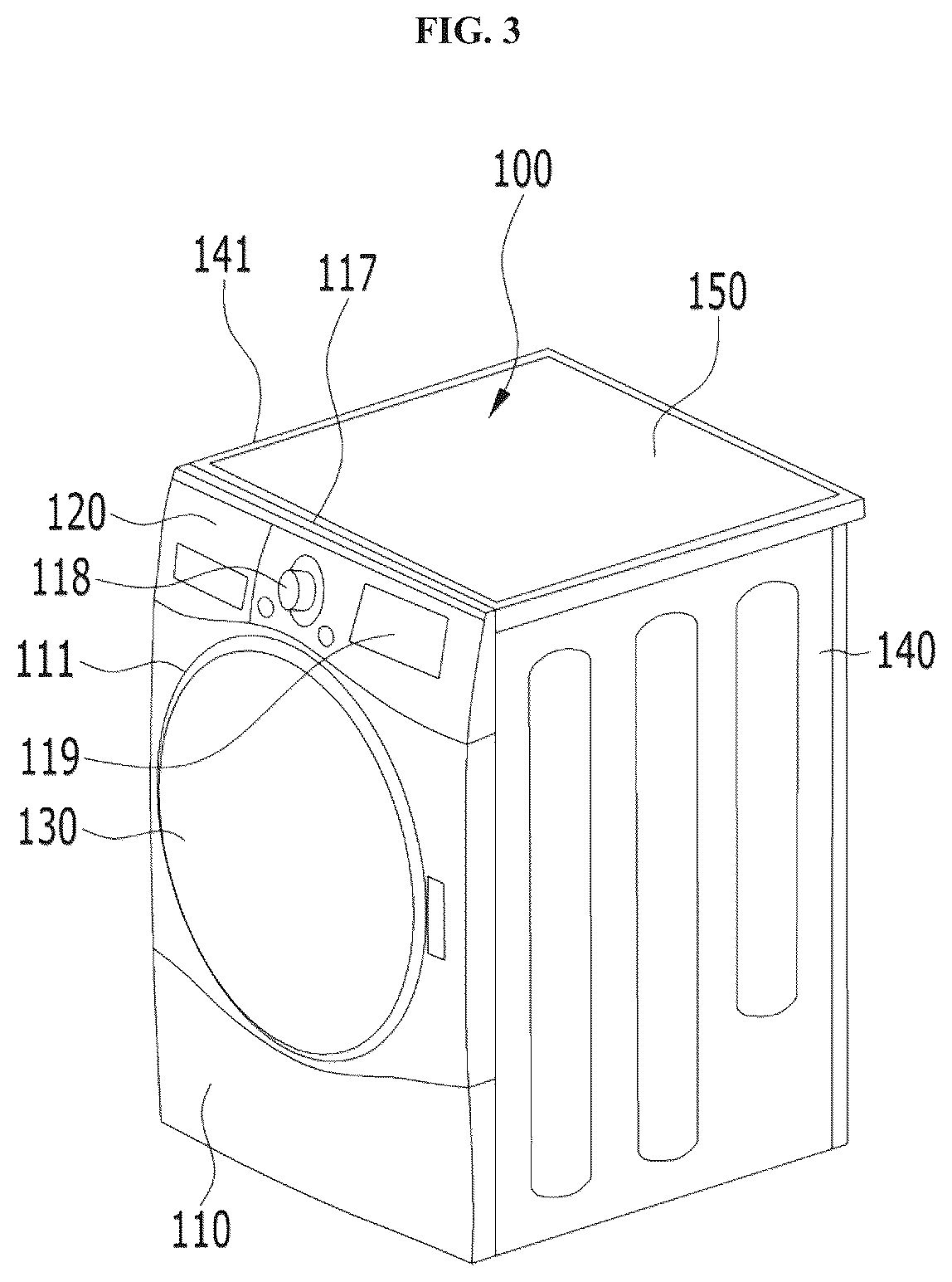 Patent US12448721 Figure 3 – Laundry treating apparatus