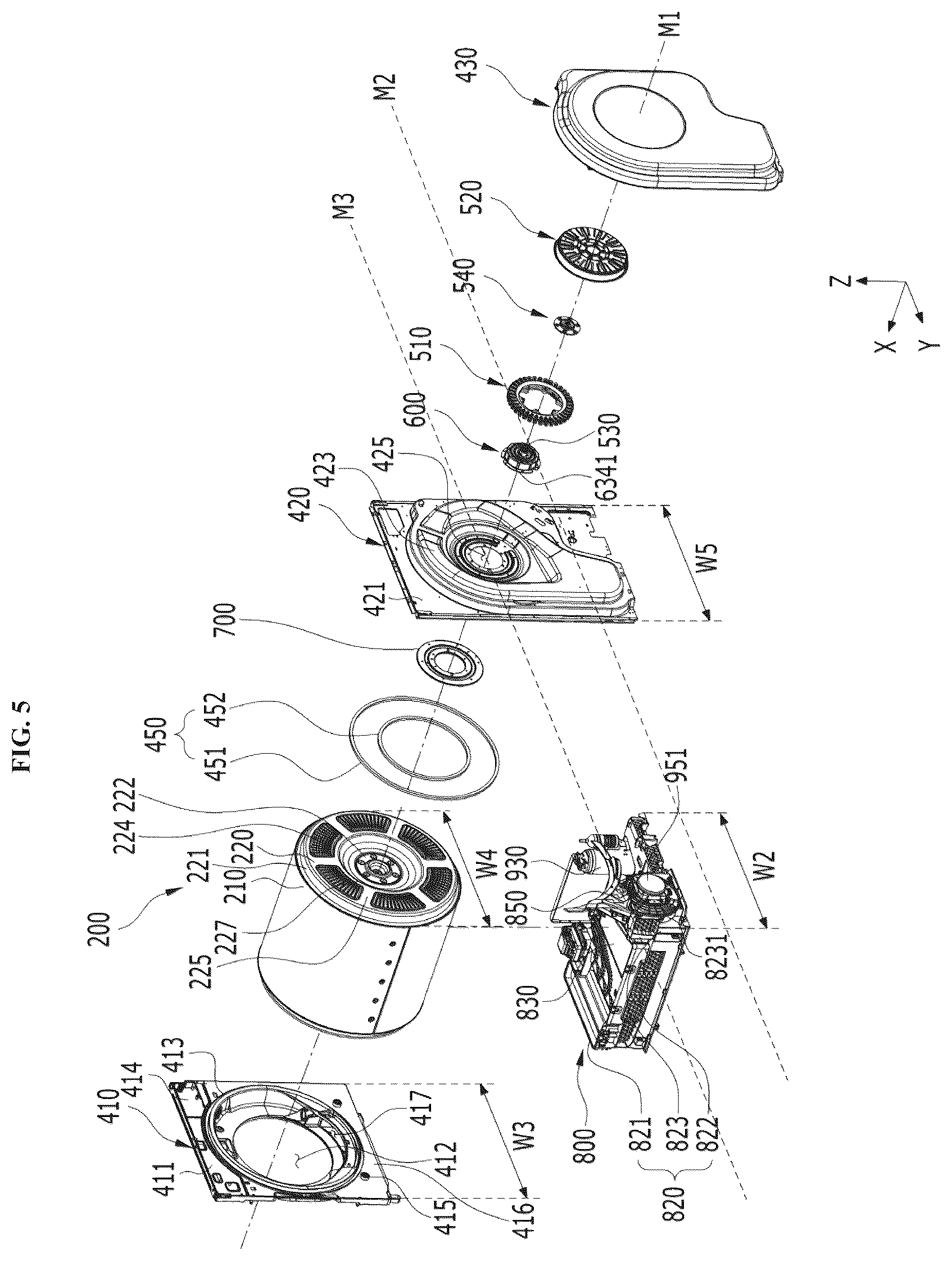 Patent US12448721 Figure 5 – Laundry treating apparatus