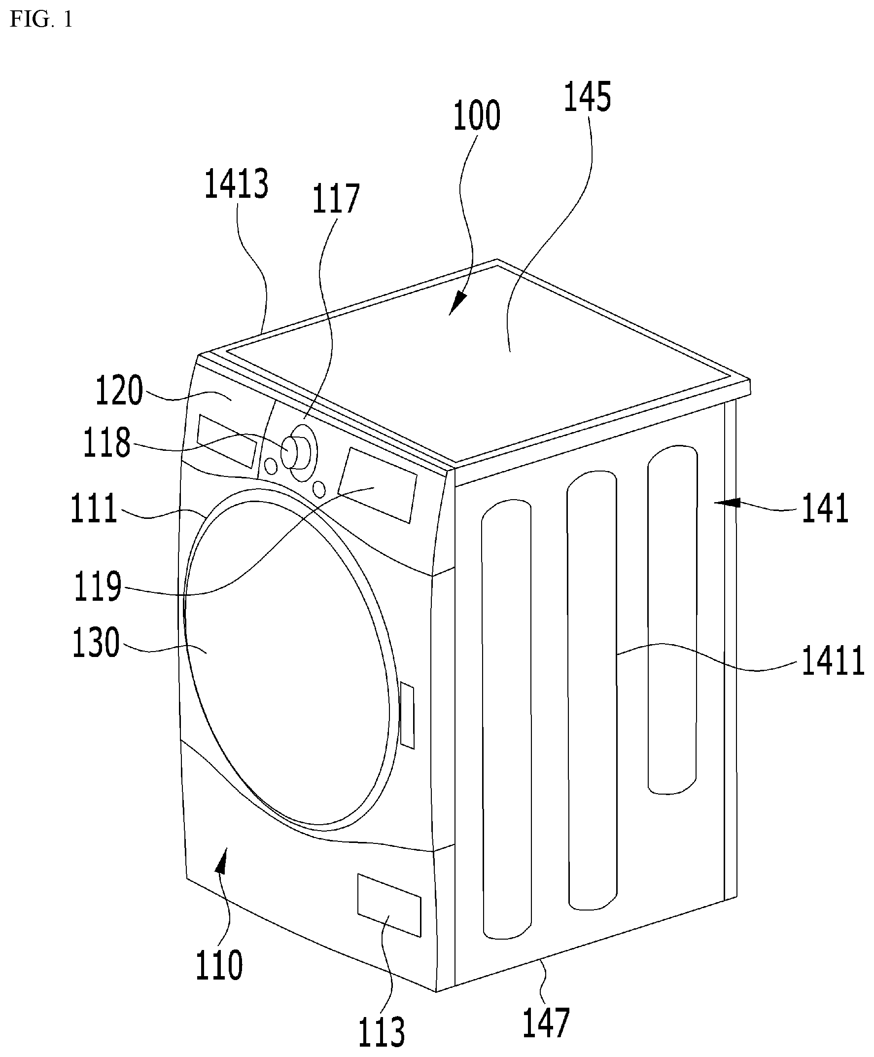 Patent US12448725 — Laundry treating apparatus — Figure 1