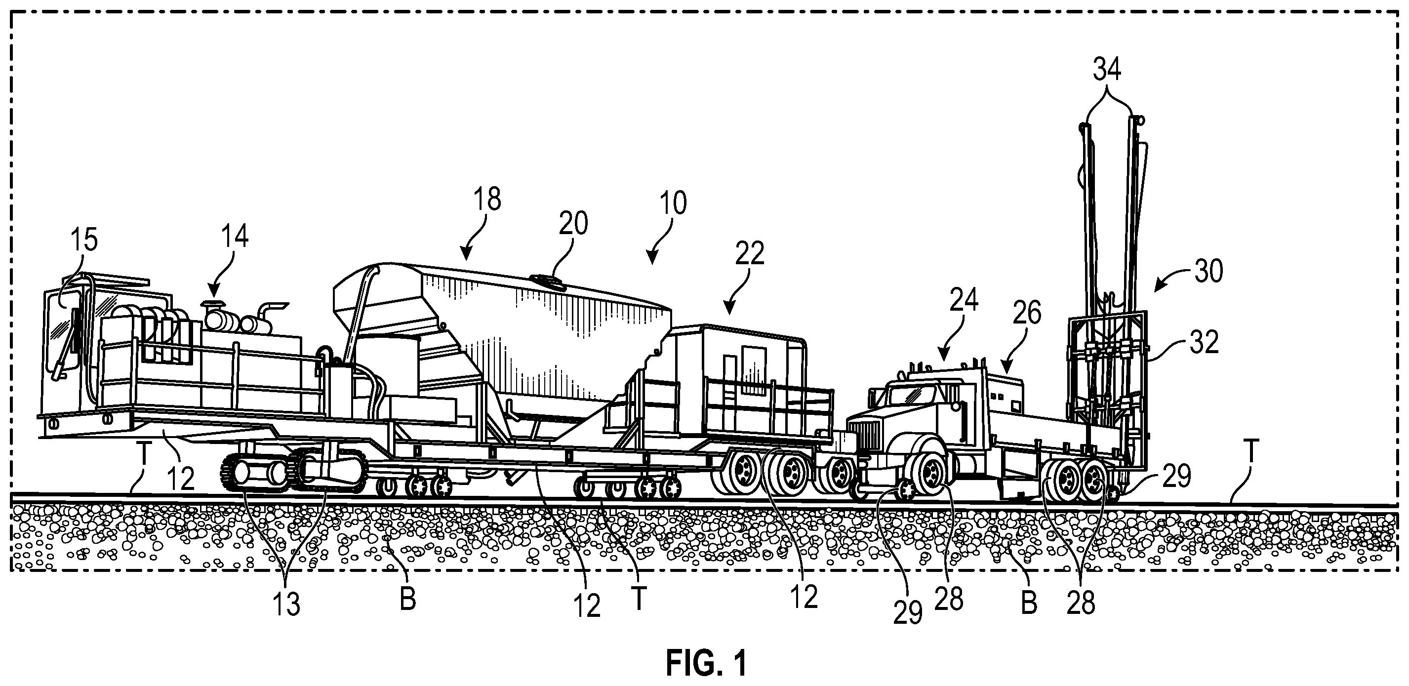 Patent US12448738 — System and method for subgrade stabilization of railroad bed — Figure 1