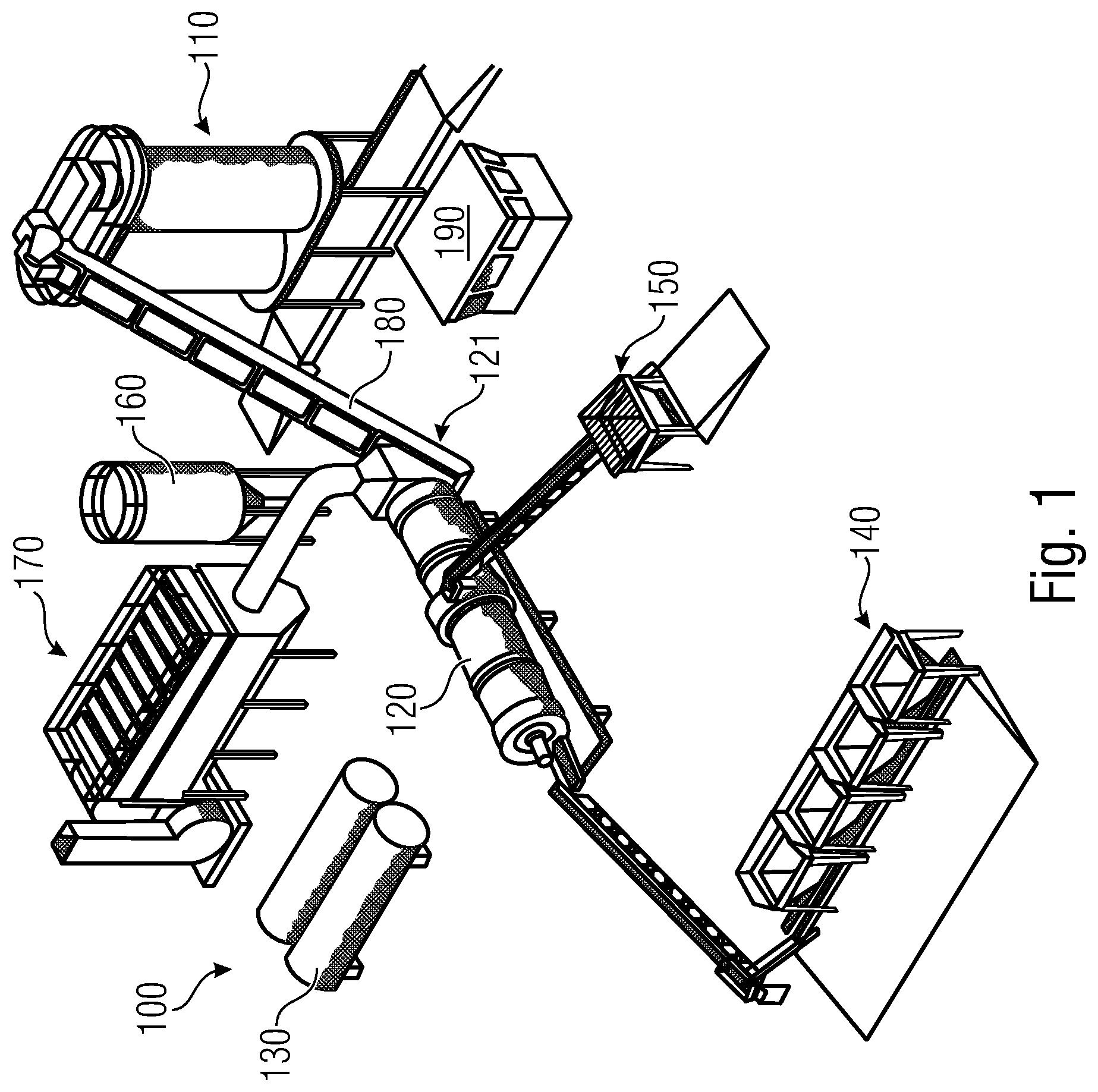 Patent US12448739 — Asphalt mixing plant — Figure 1