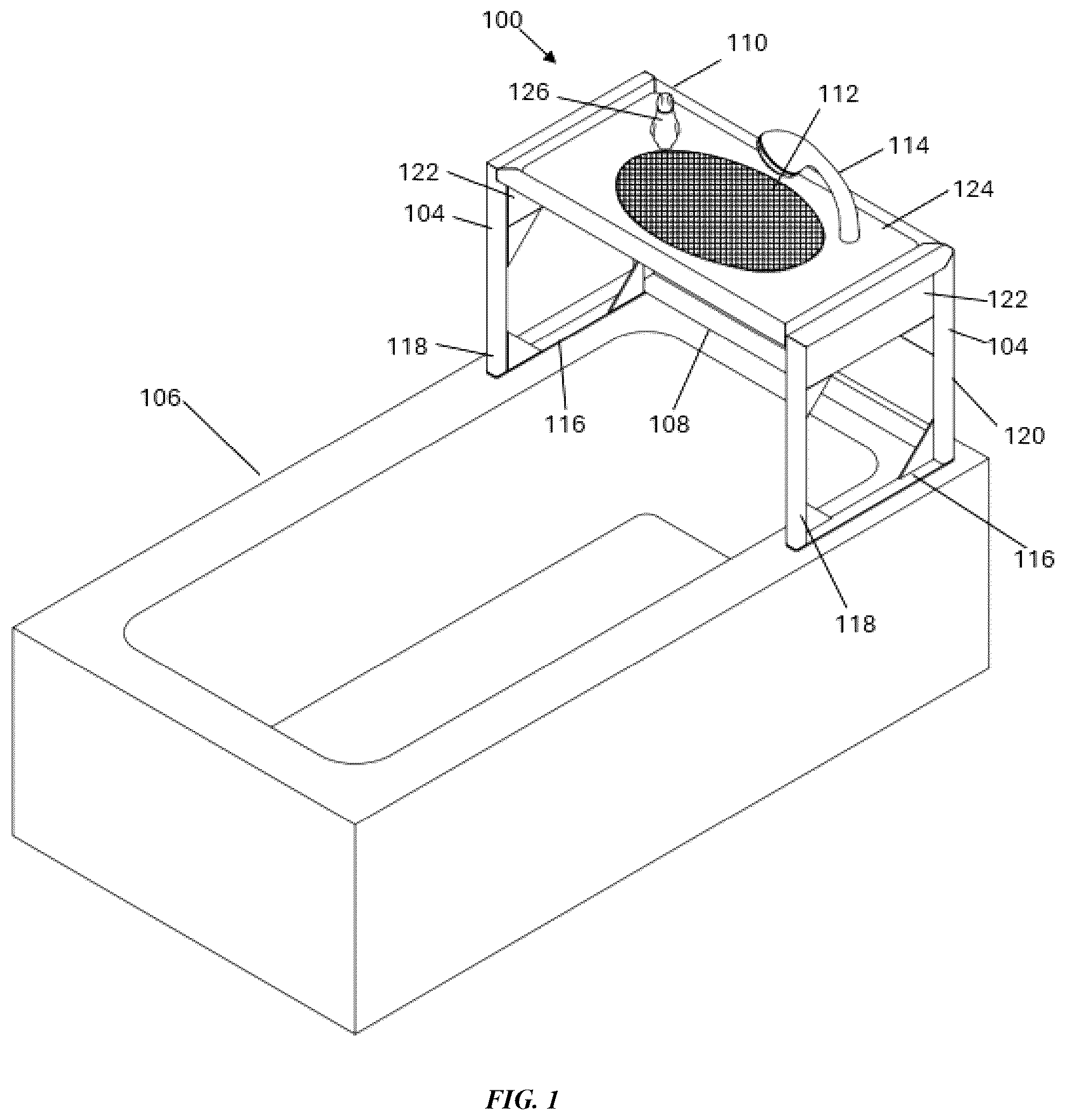 Patent US12448759 — Roger's EZ shower — Figure 1