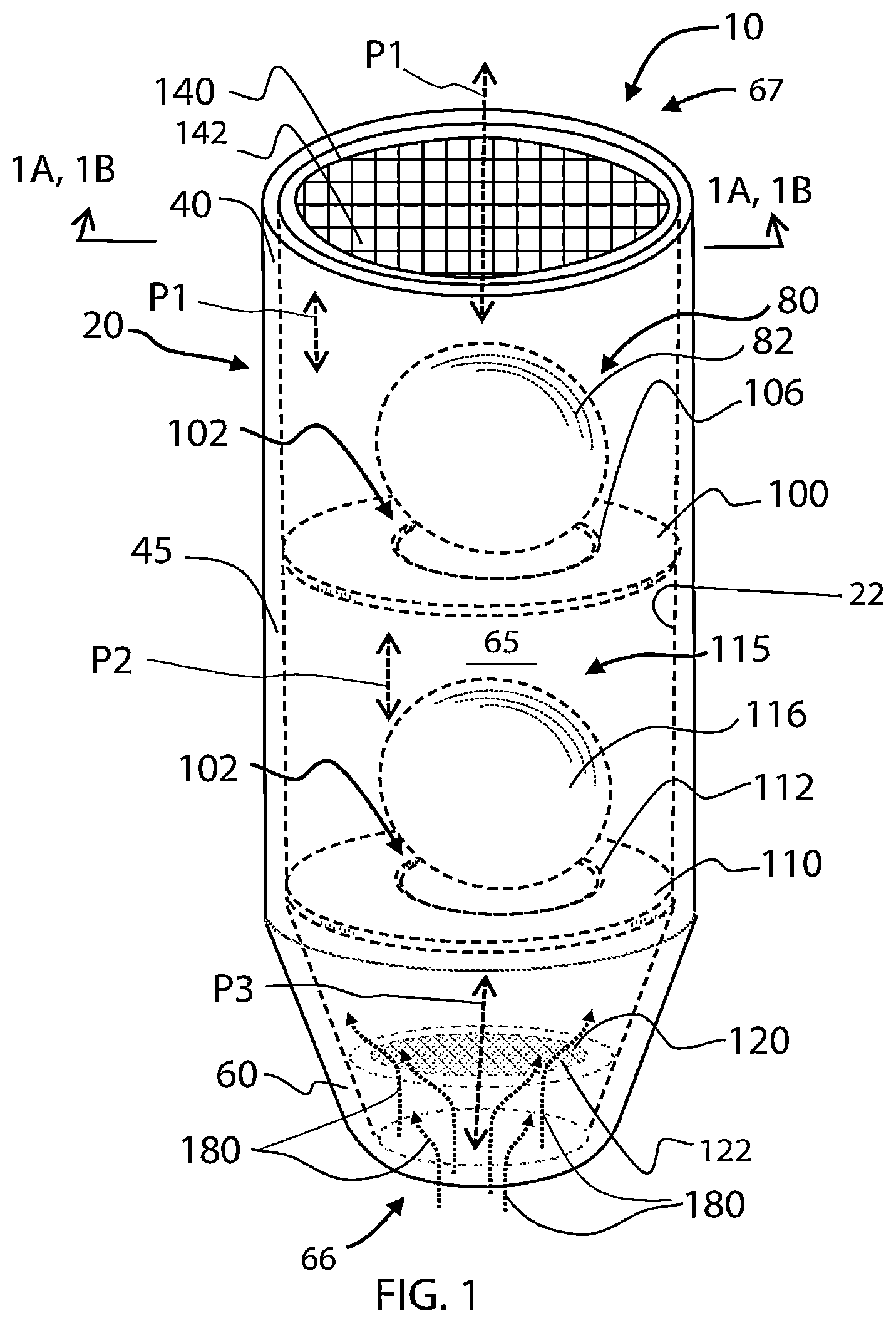 Patent US12448762 — Dual air admittance valve — Figure 1