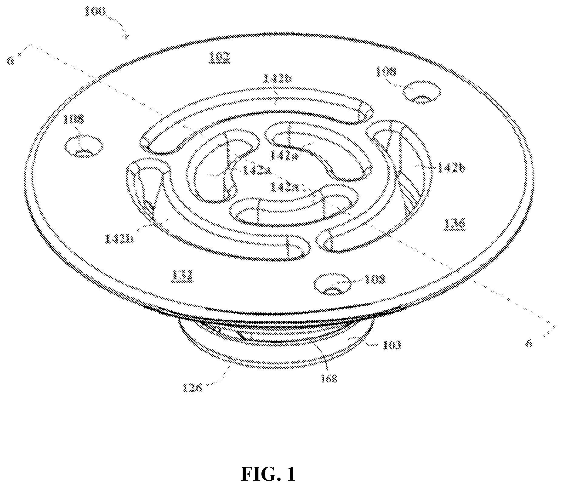 Patent US12448768 — Multi-channel drain cover — Figure 1