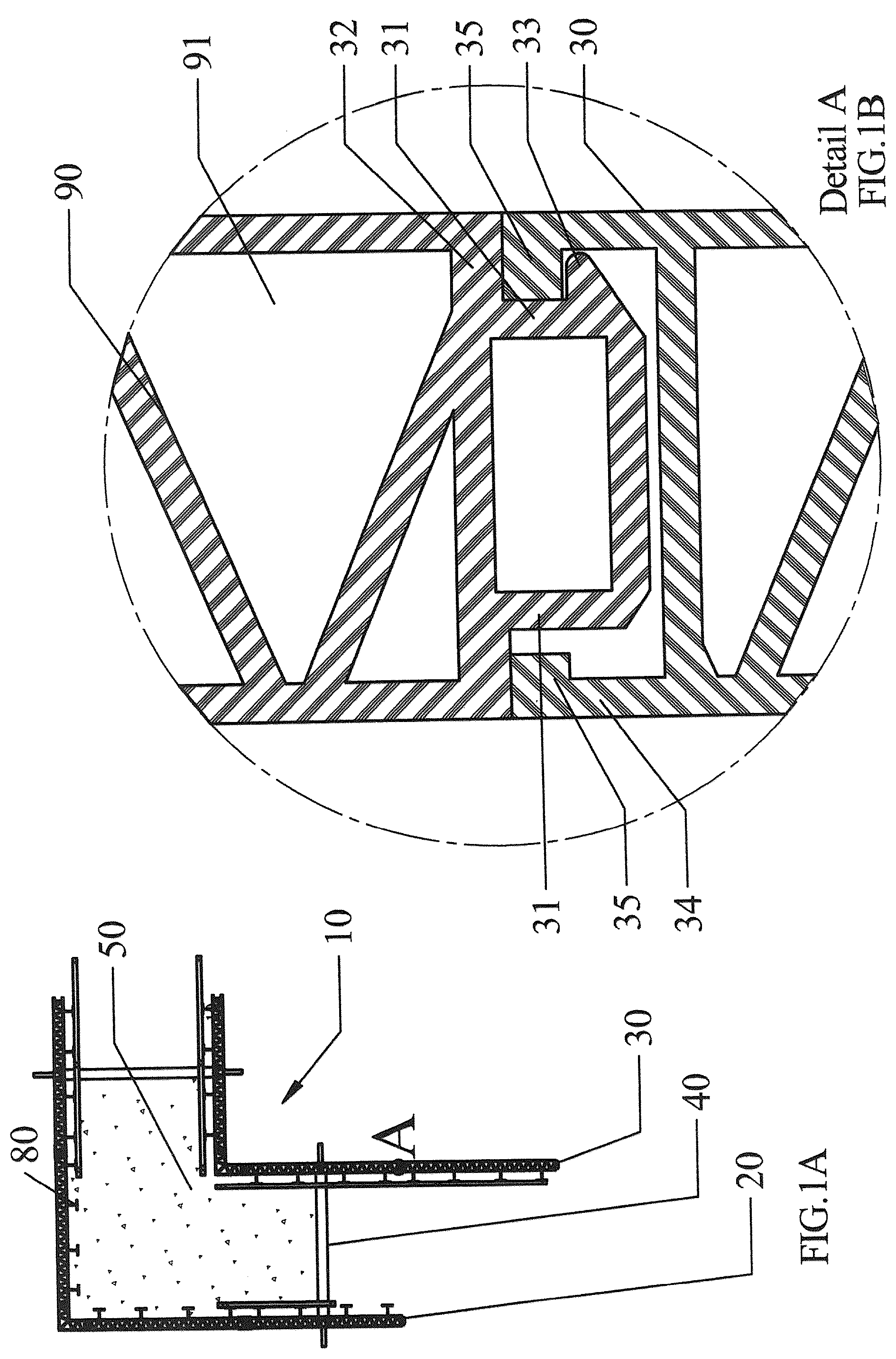 Patent US12448772 — Modular construction system for permanent formwork — Figure 1
