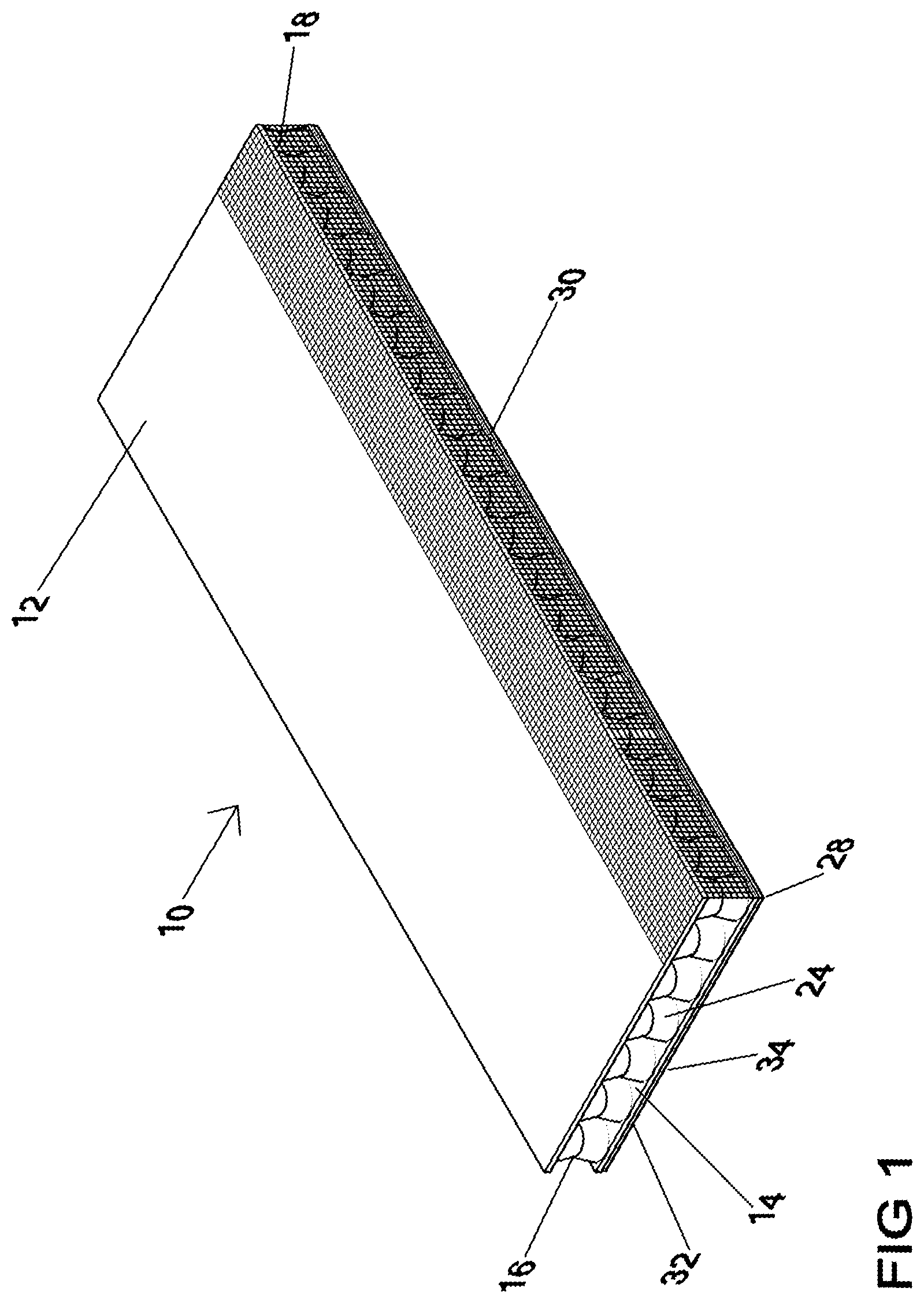Patent US12448780 — Moisture porous building furring strip — Figure 1