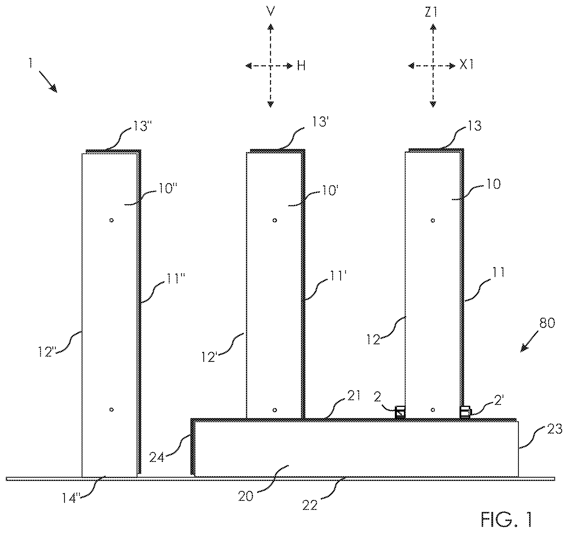 Patent US12448781 — Multi thickness clips — Figure 1