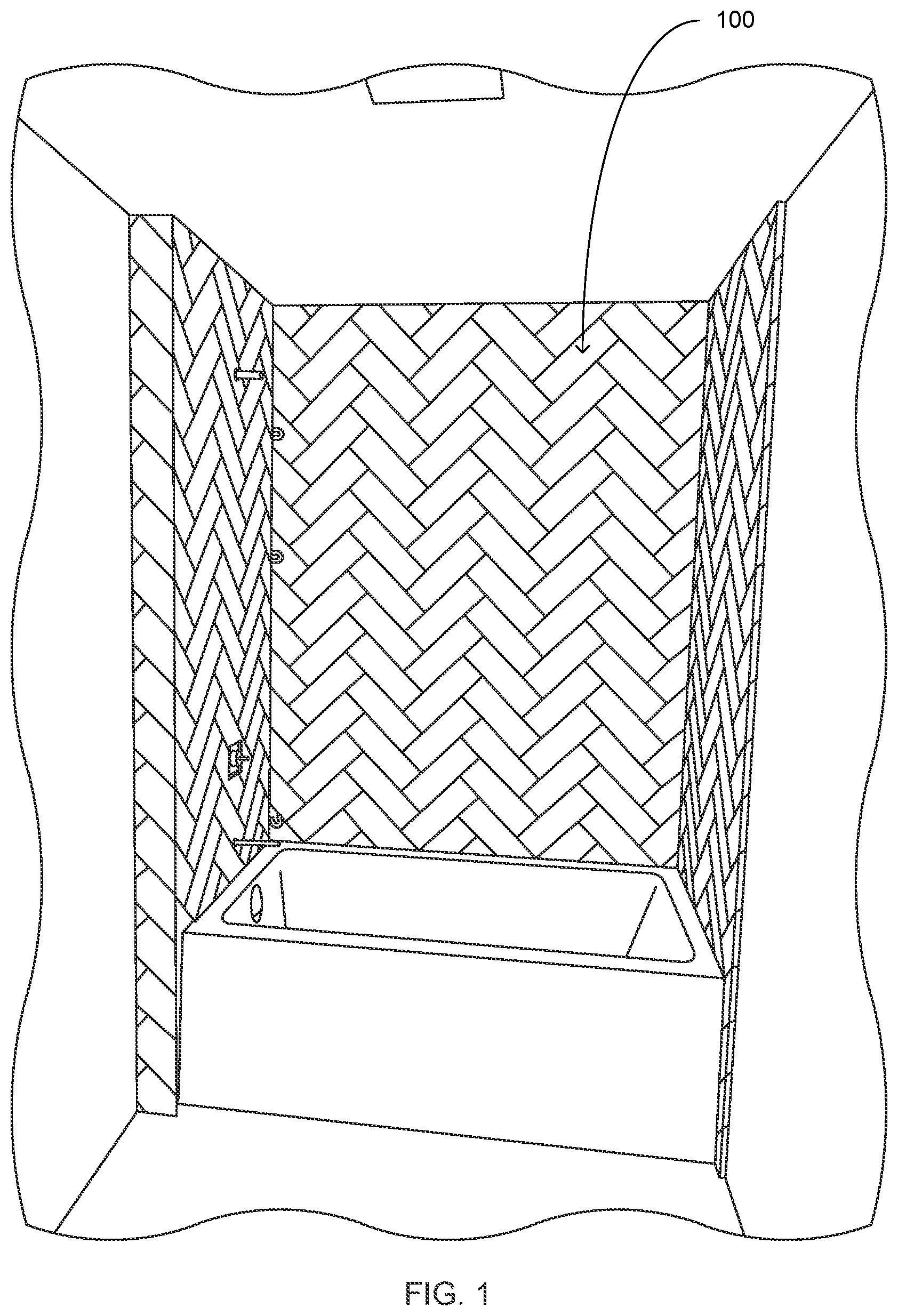 Patent US12448783 — Tile panel assembly and method of manufacture — Figure 1